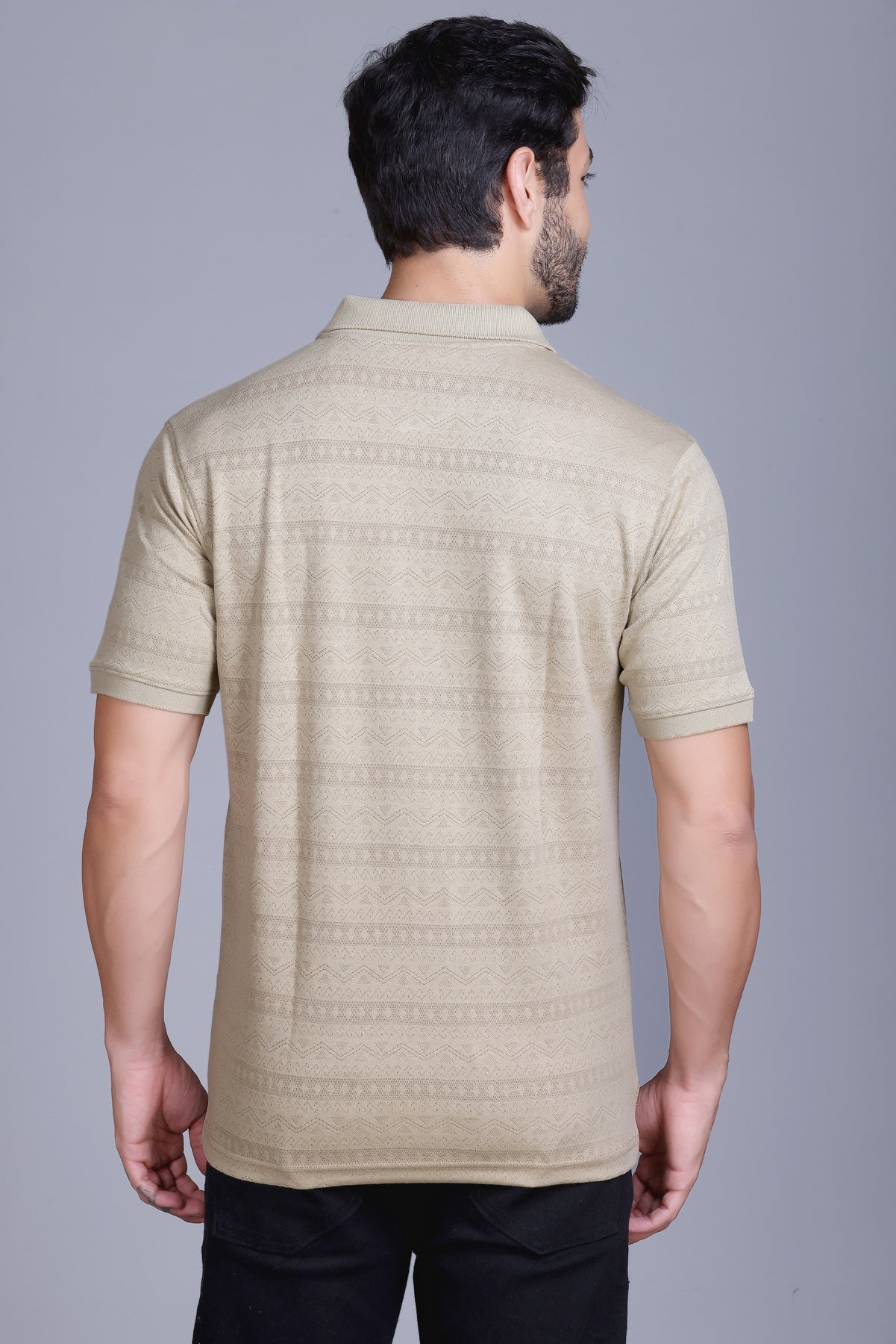 Men's Camel Collar T-Shirt