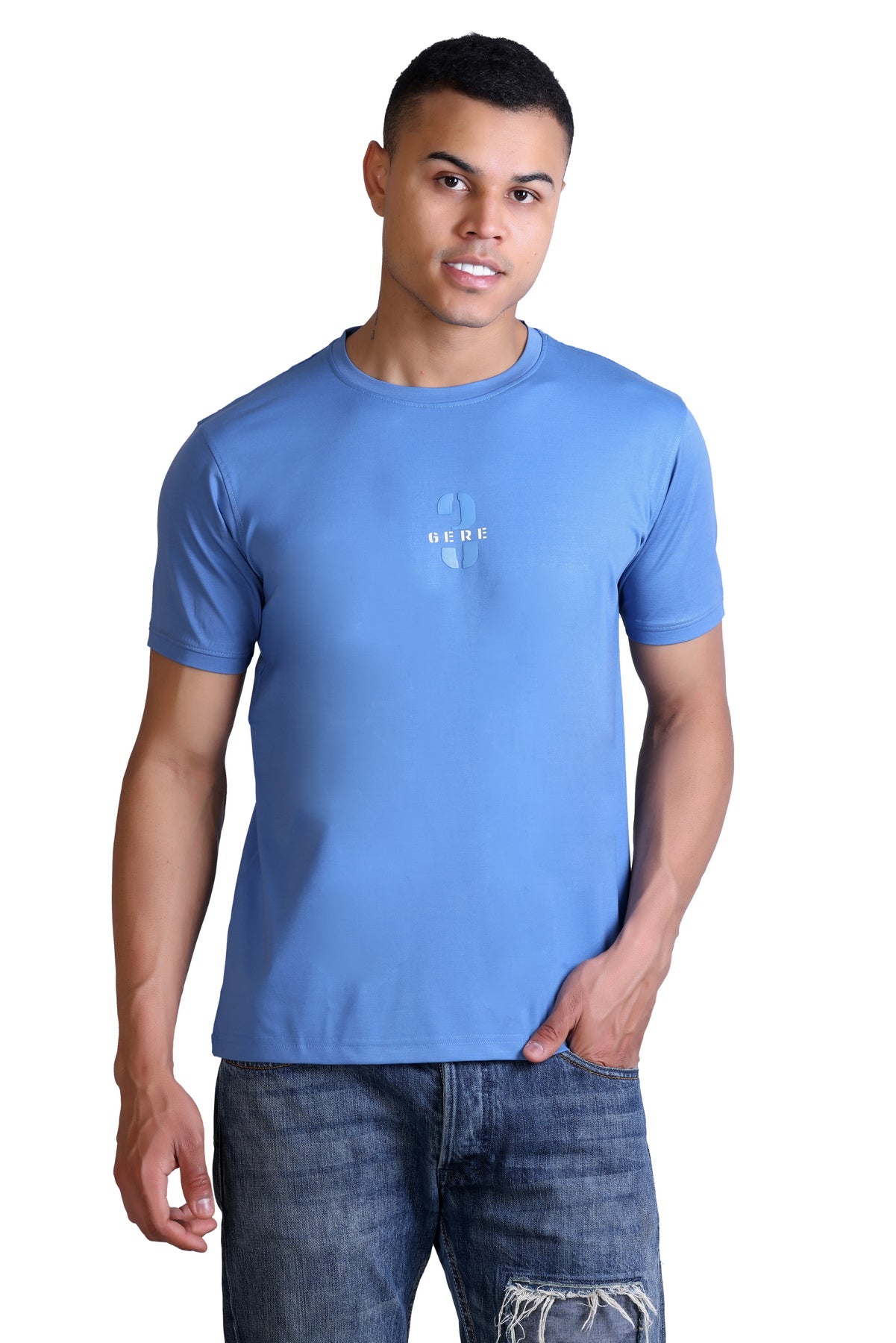 Men's Printed Round Neck T-Shirt