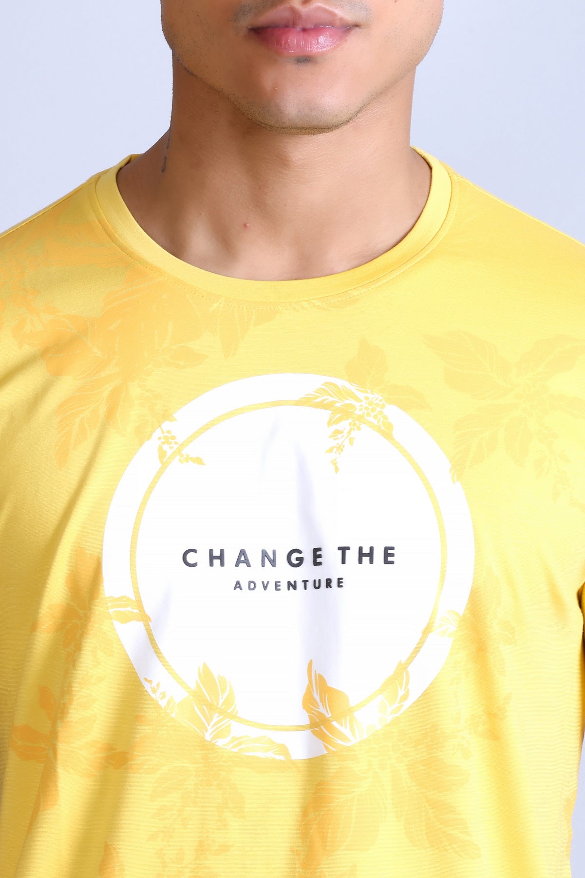 Men's Printed Round Neck T-Shirt