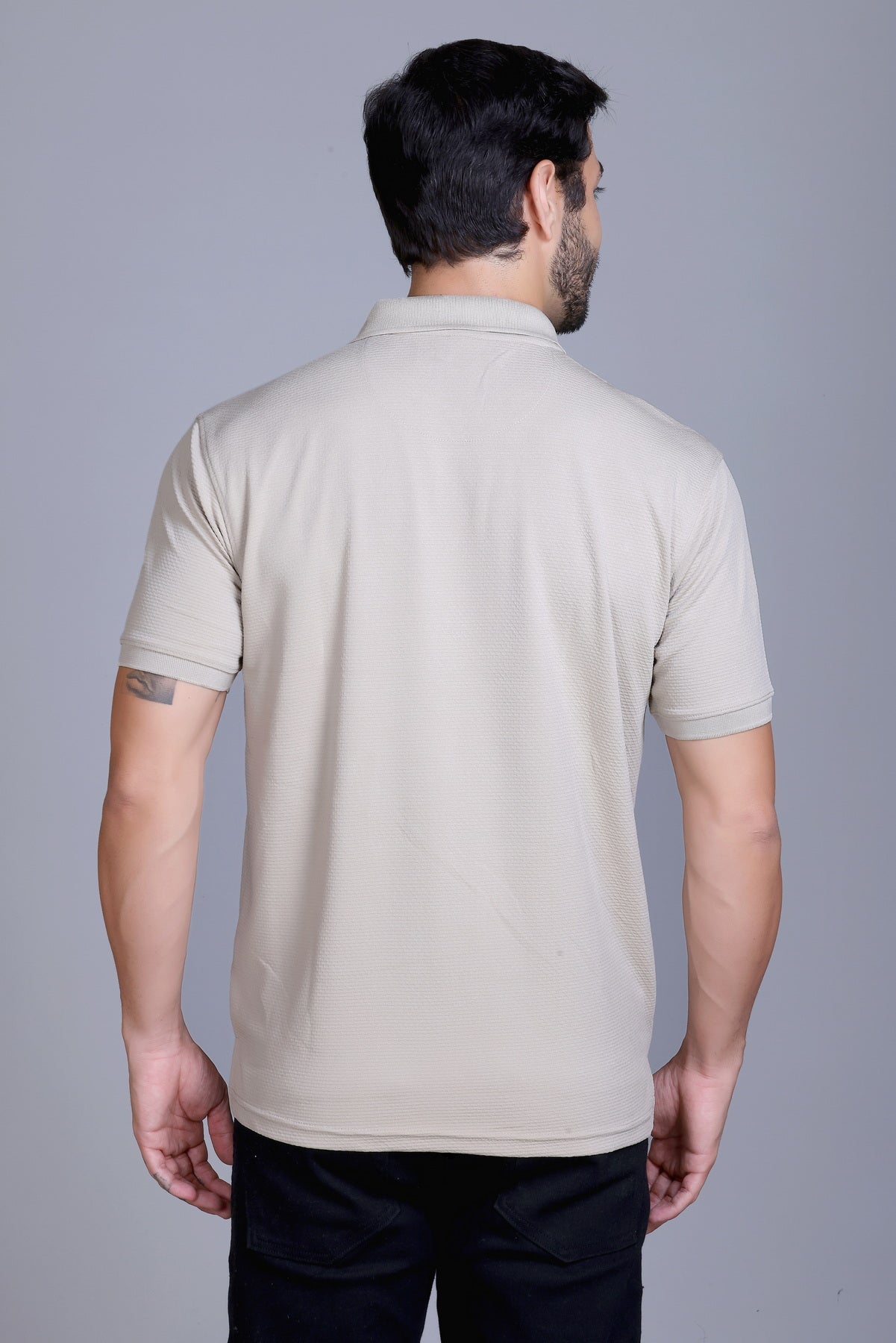 Men's Camel Collar T-Shirt