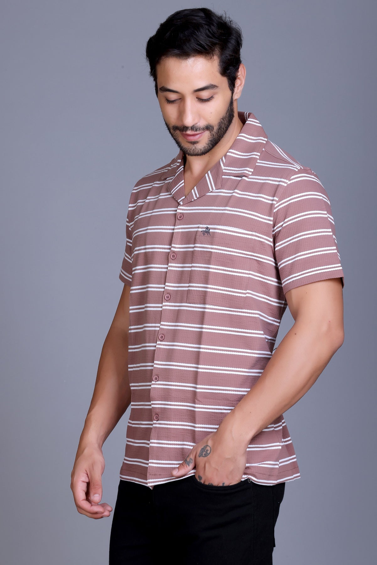 Men's Onion Collar Shirt