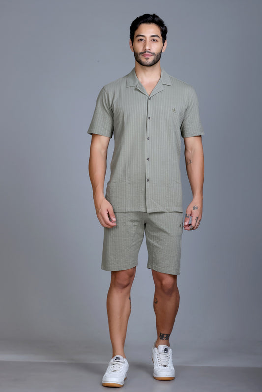 Men Cotton Regular Fit Coord Set