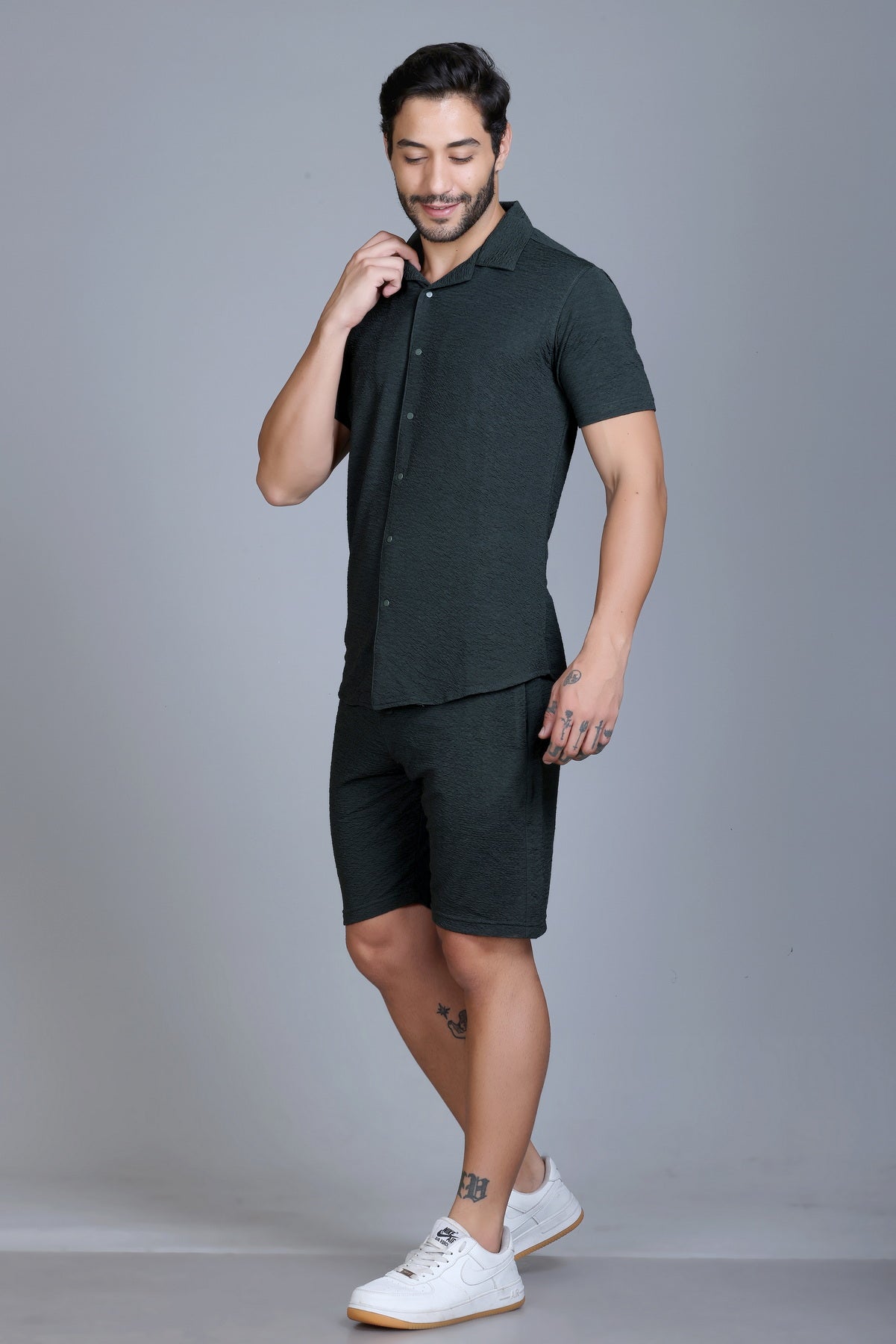 Men Cotton Regular Fit Coord Set