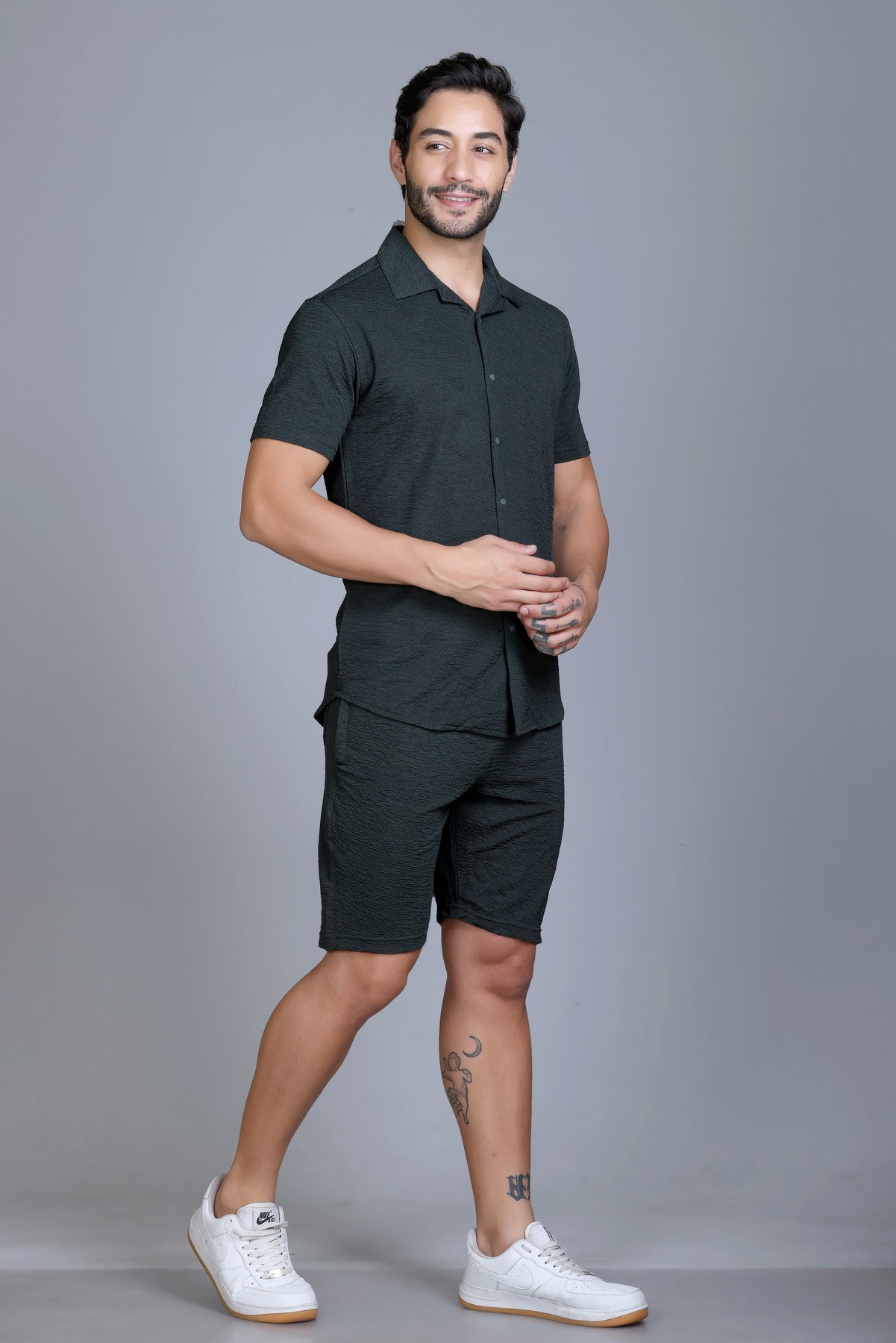 Men Cotton Regular Fit Coord Set