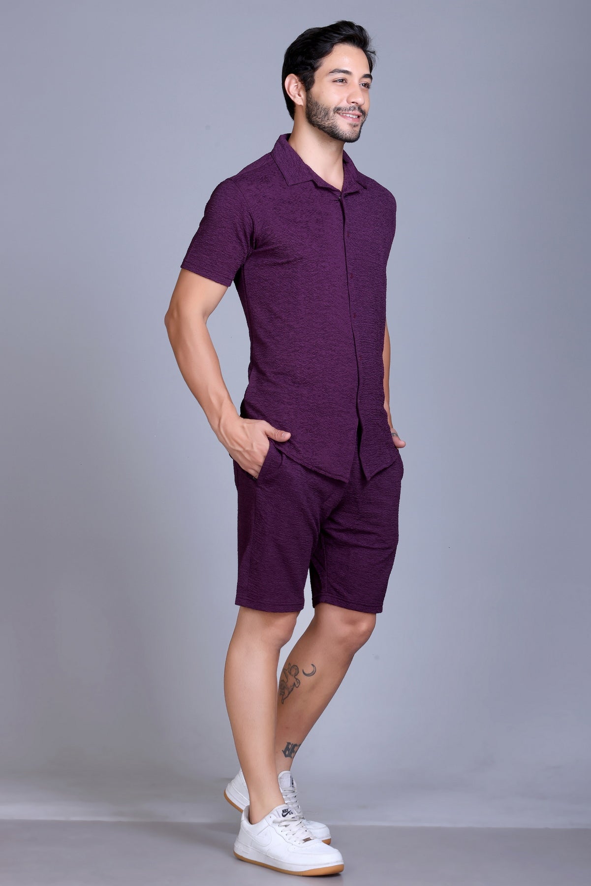 Men Cotton Regular Fit Coord Set