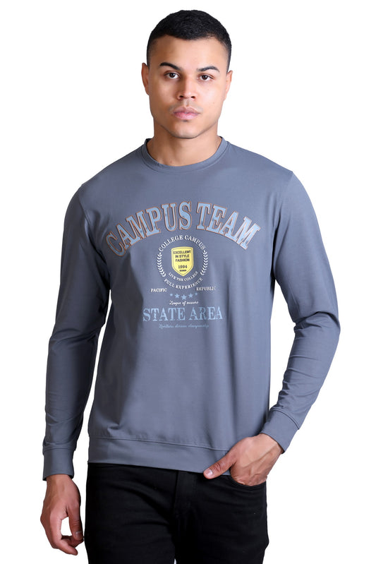 Men's Printed Round Neck Sweatshirt