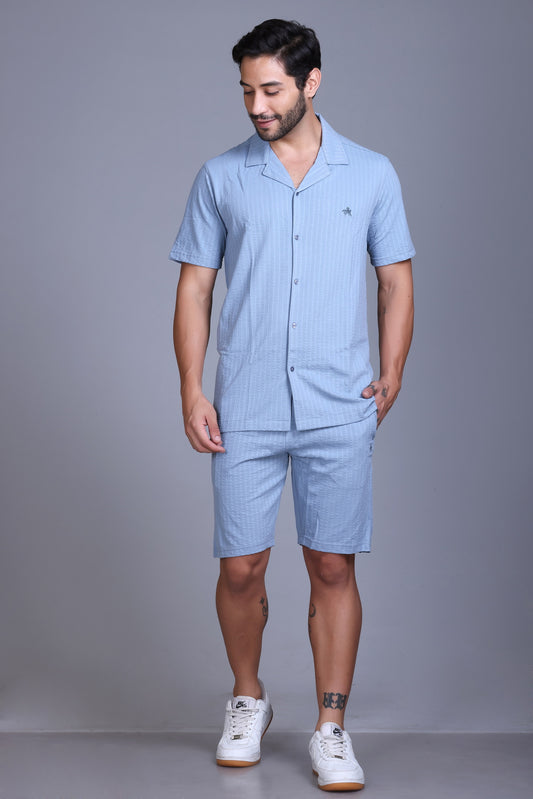 Men Cotton Regular Fit Coord Set