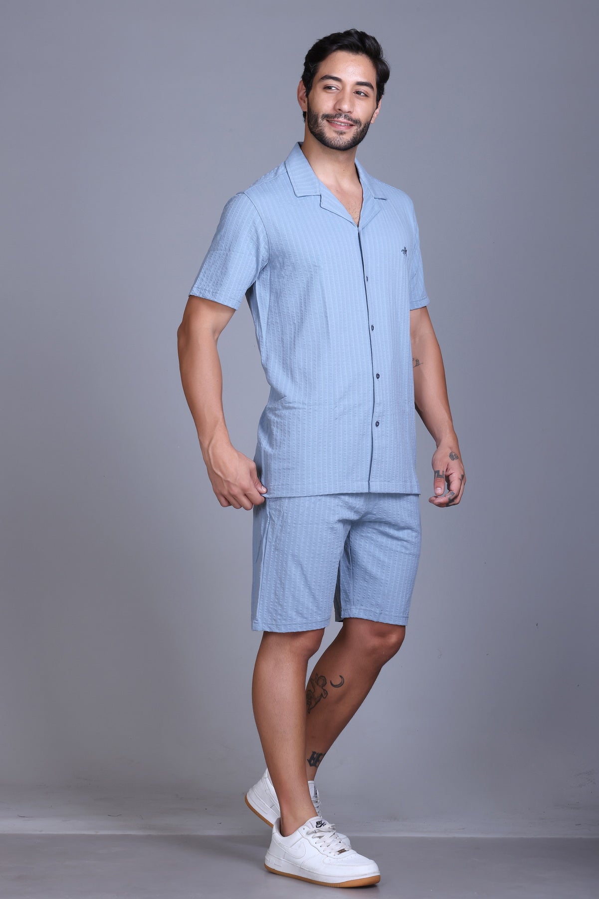 Men Cotton Regular Fit Coord Set