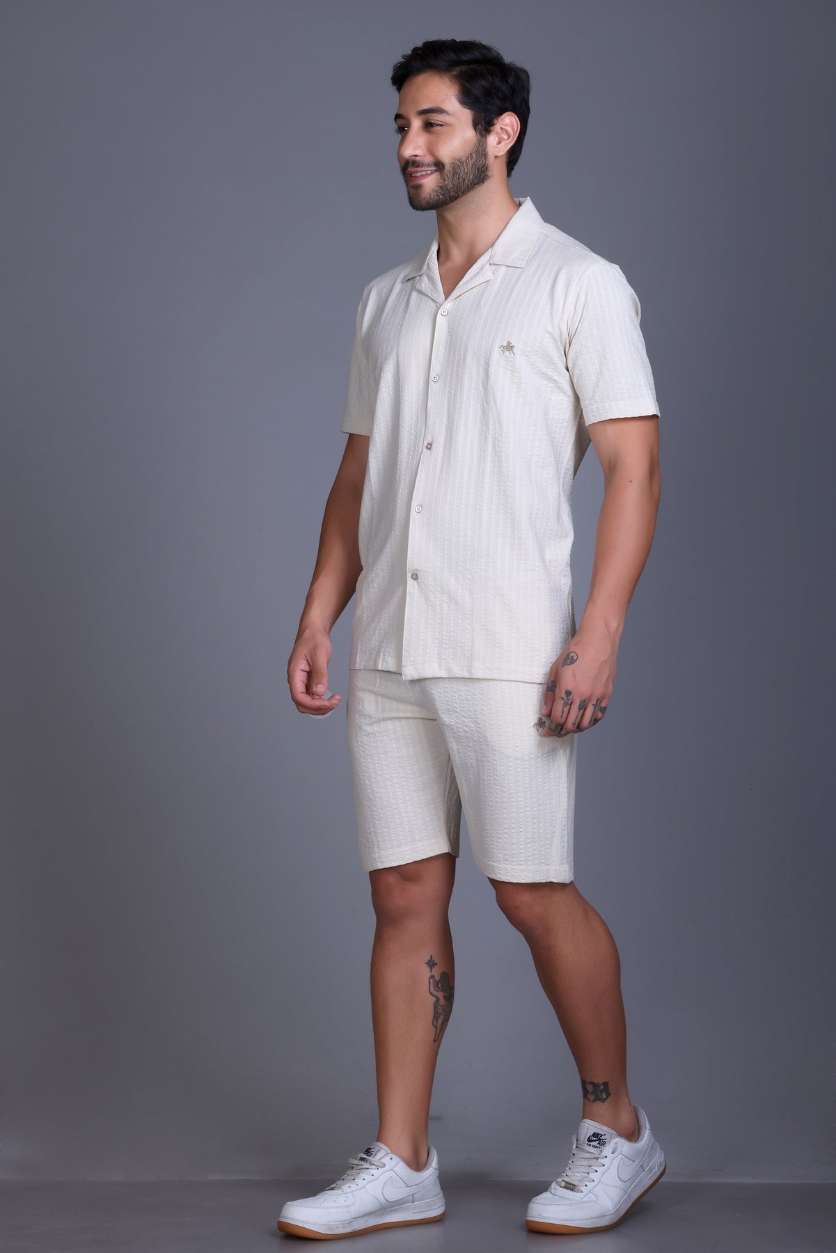Men Cotton Regular Fit Coord Set