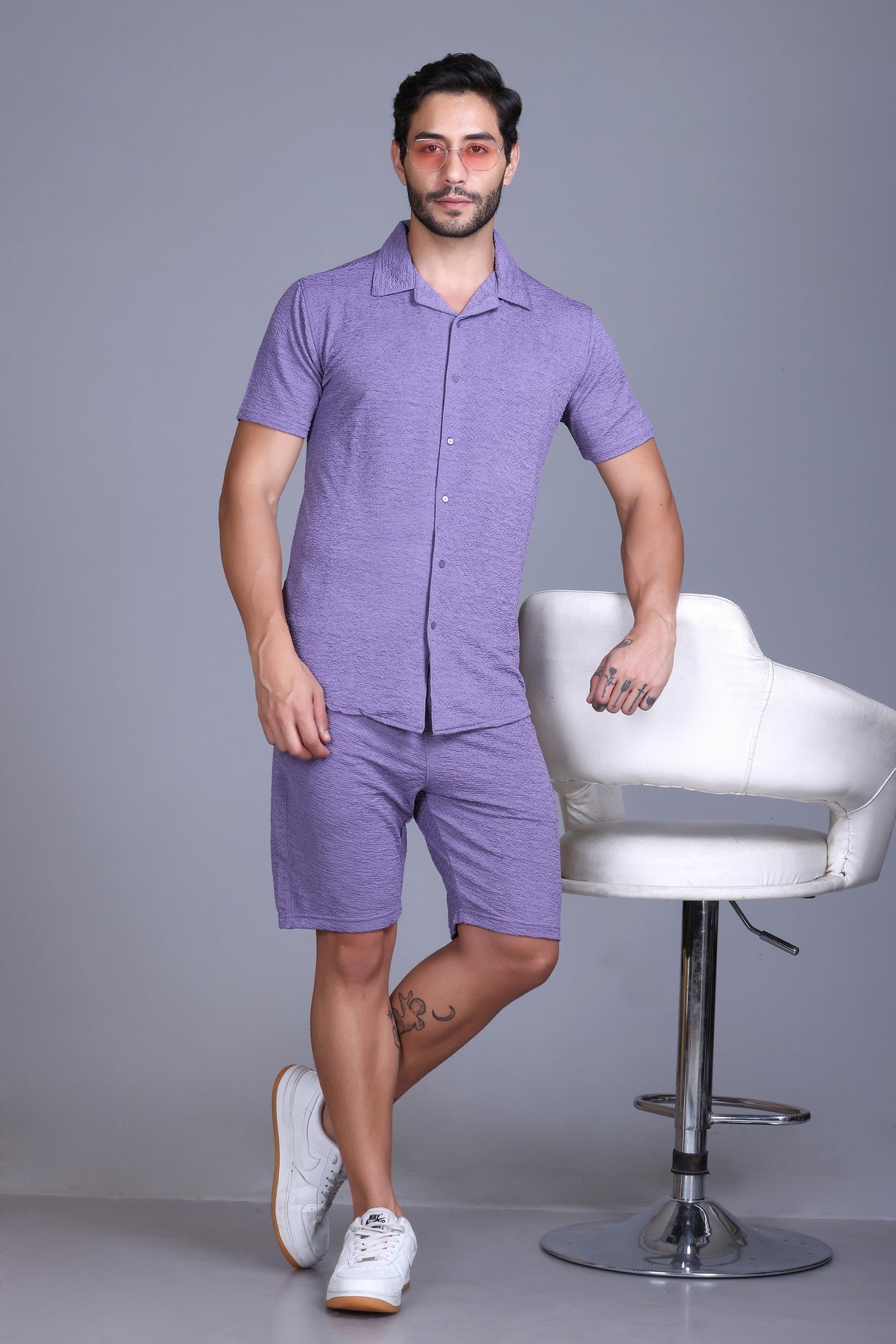 Men Cotton Regular Fit Coord Set