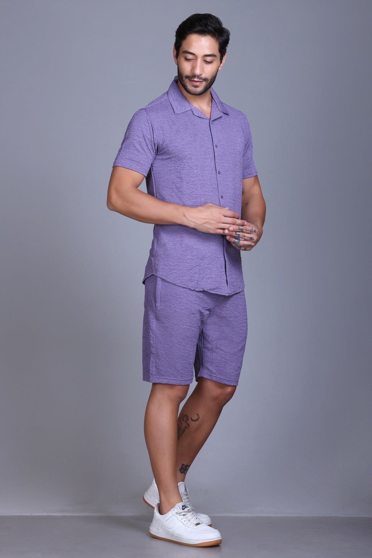 Men Cotton Regular Fit Coord Set