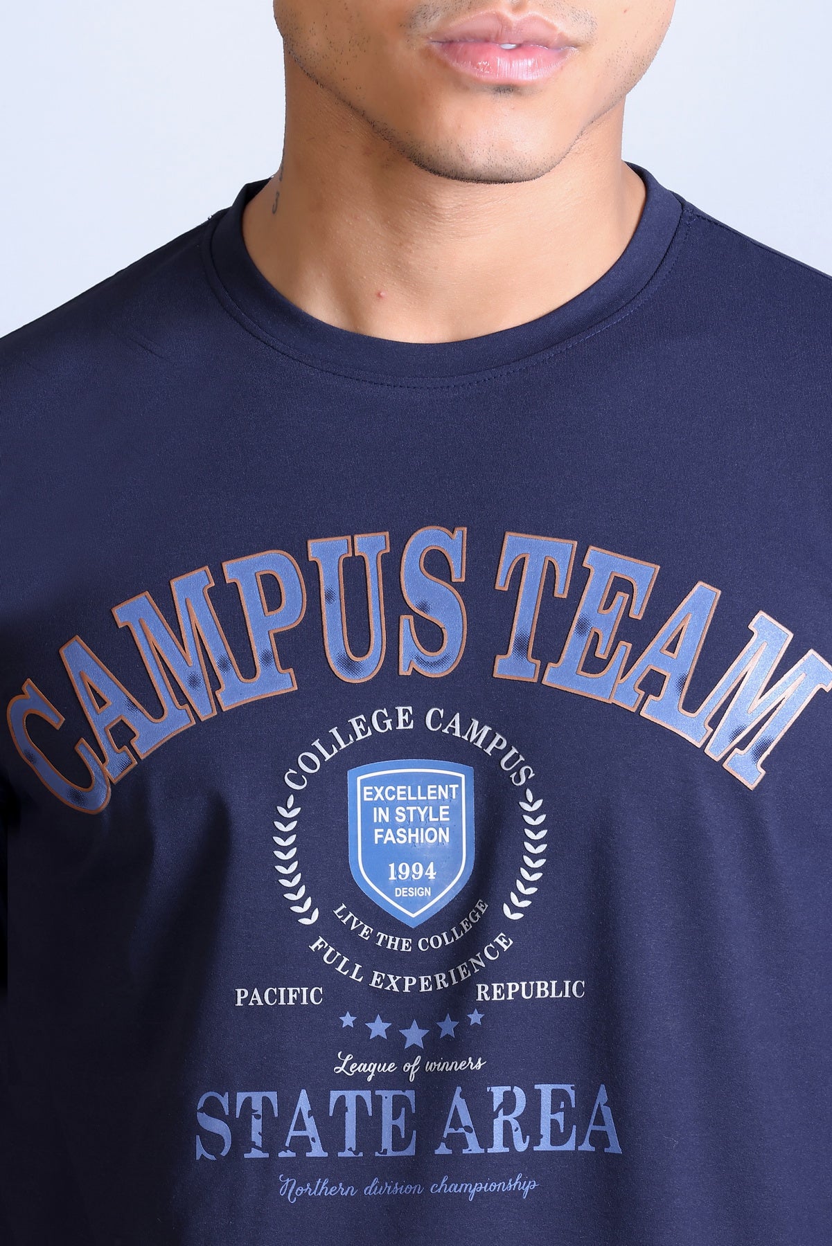 Men's Printed Round Neck Sweatshirt