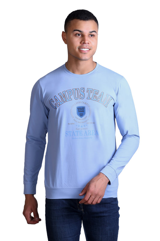 Men's Printed Round Neck Sweatshirt