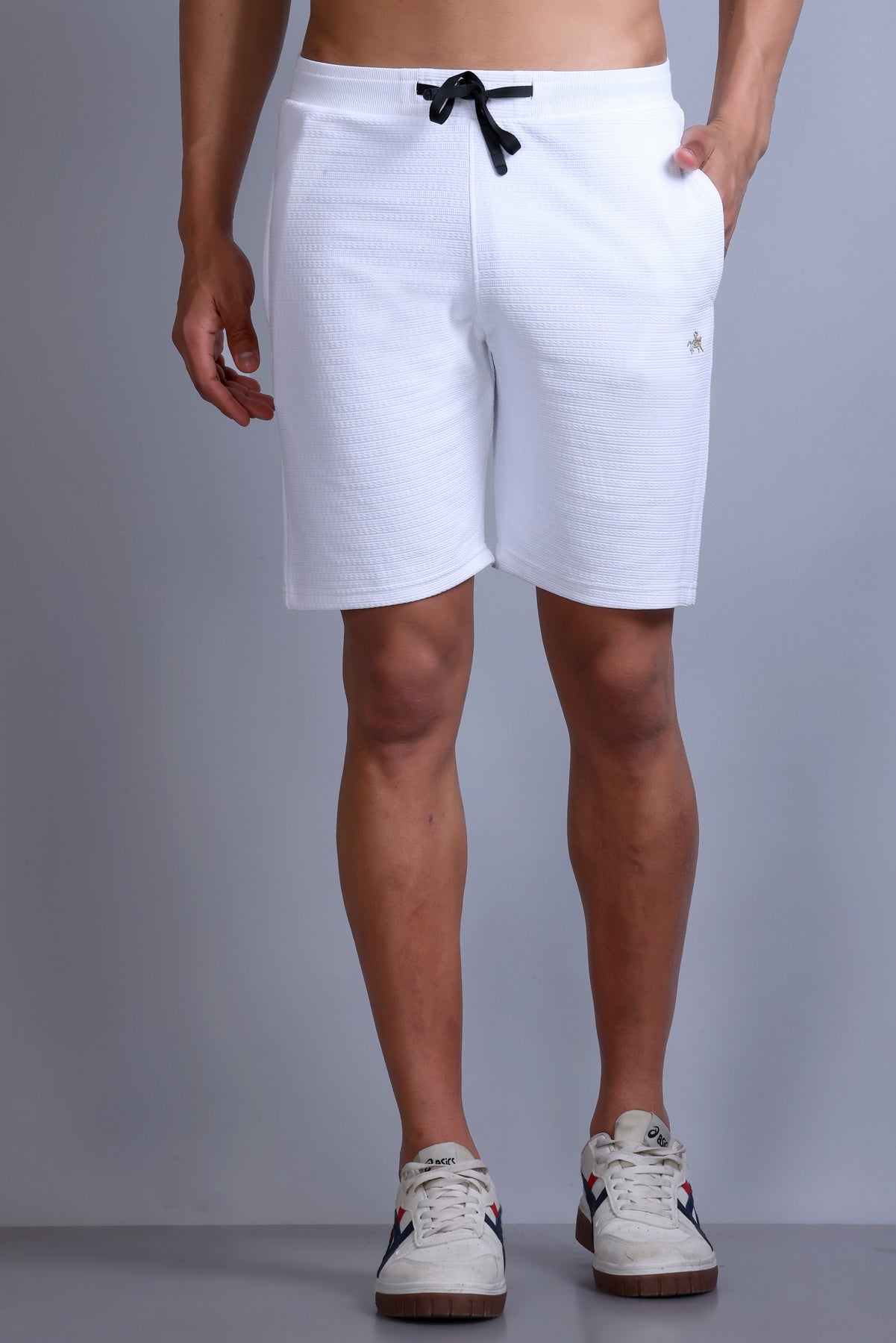 Men Solid White Cotton Regular Fit Coord Set