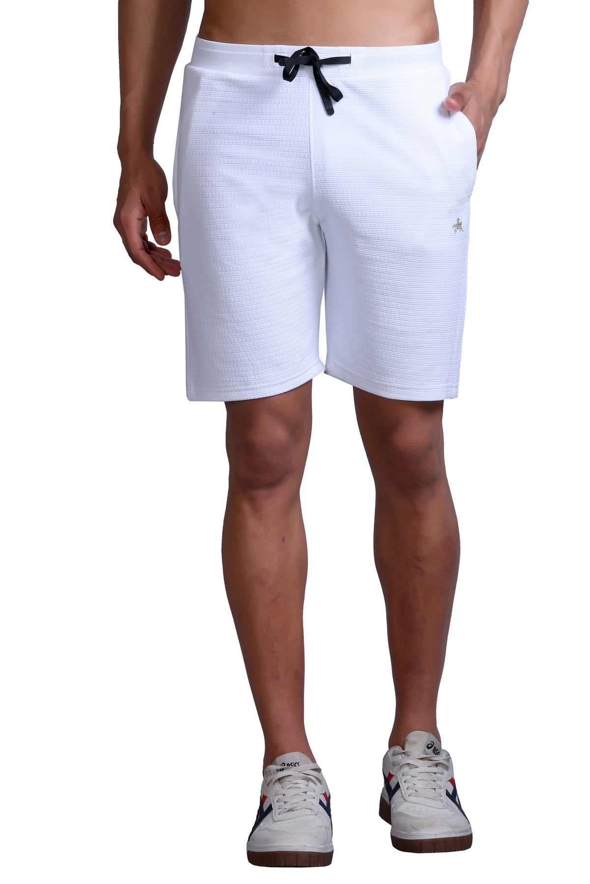 Men Solid White Cotton Regular Fit Coord Set
