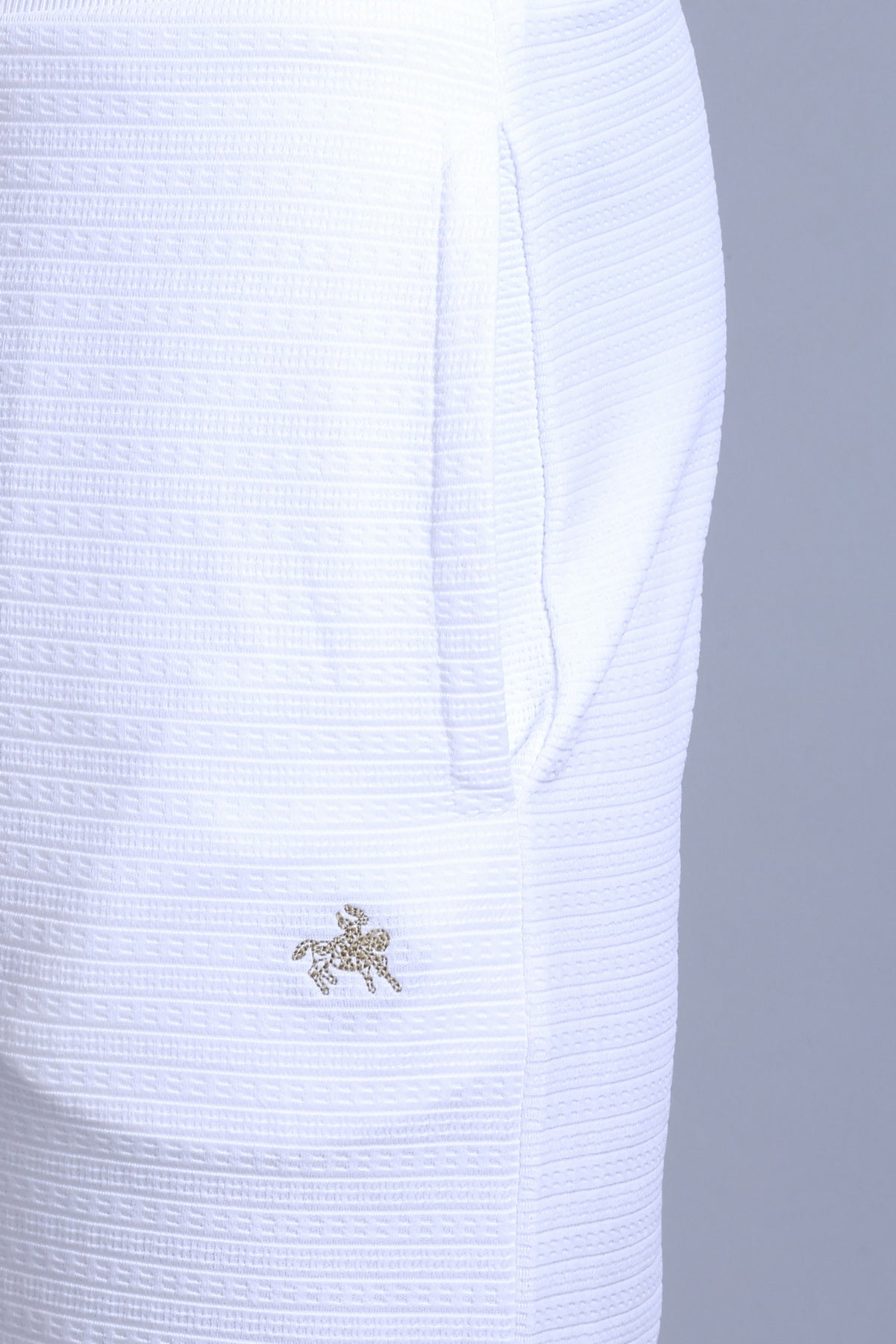 Men Solid White Cotton Regular Fit Coord Set