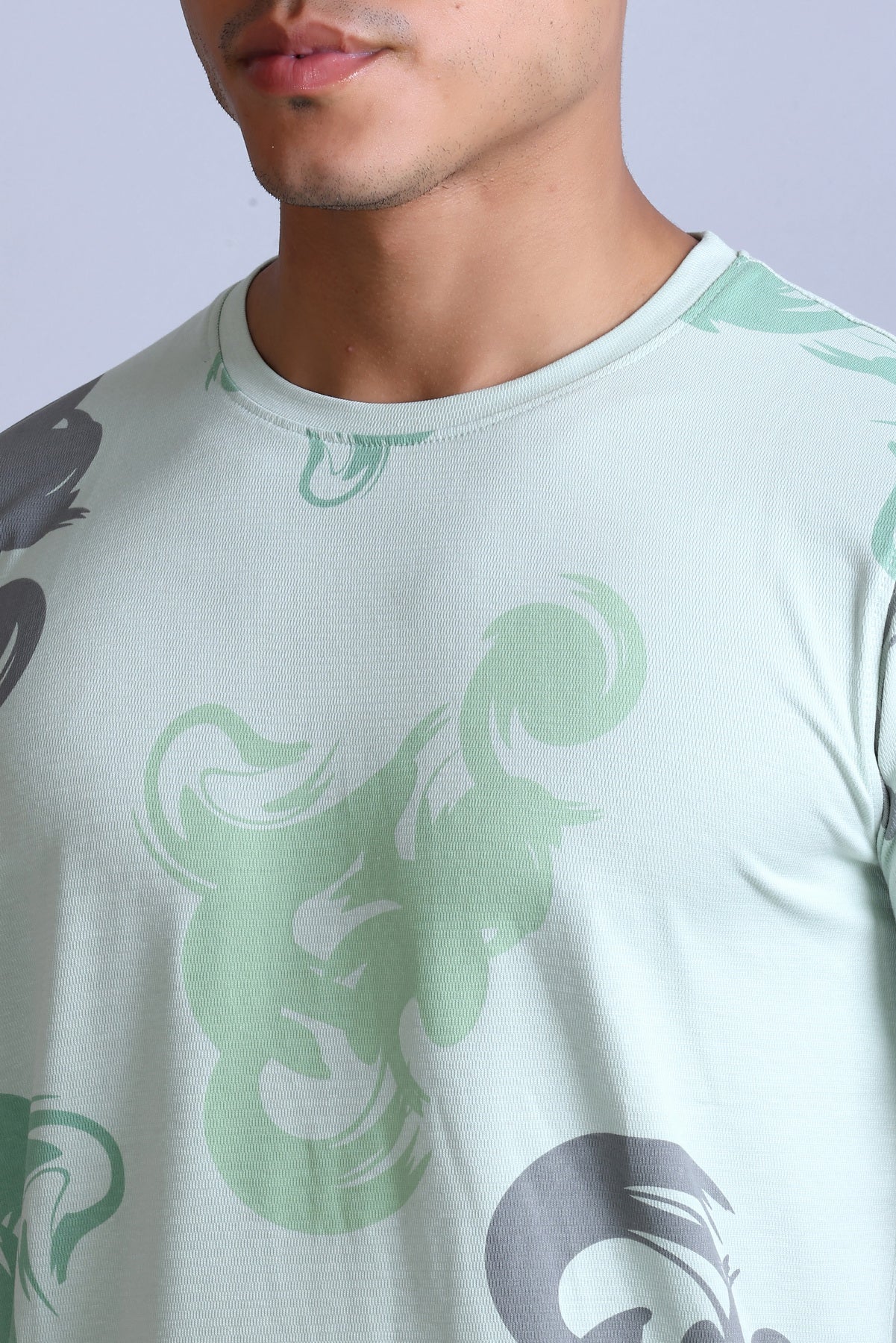 Men's Pista Printed Round Neck T-Shirt