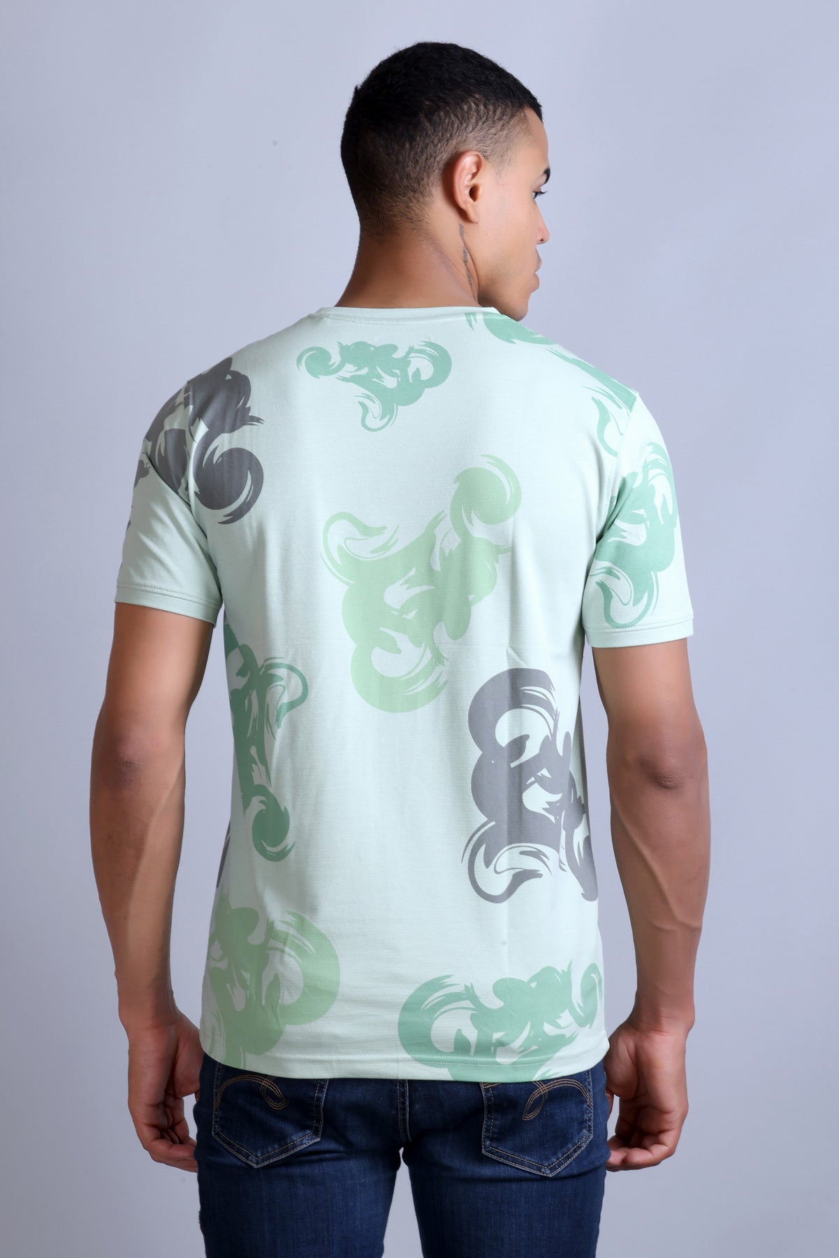 Men's Pista Printed Round Neck T-Shirt