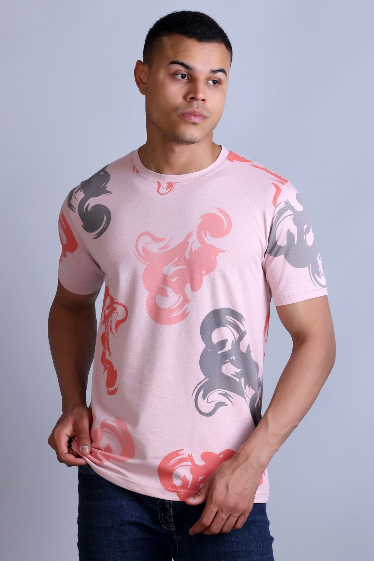 Men's Onion Printed Round Neck T-Shirt