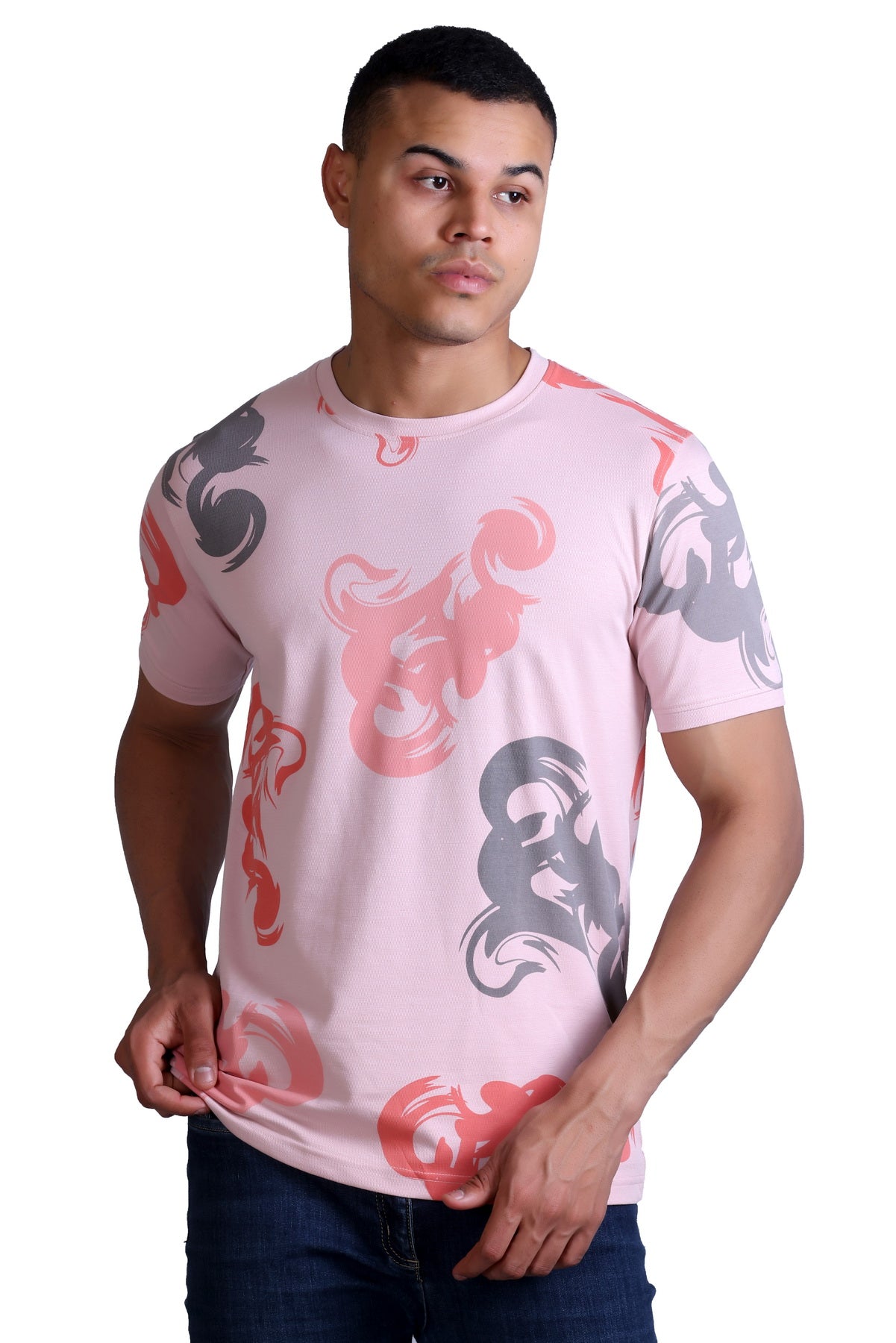 Men's Onion Printed Round Neck T-Shirt
