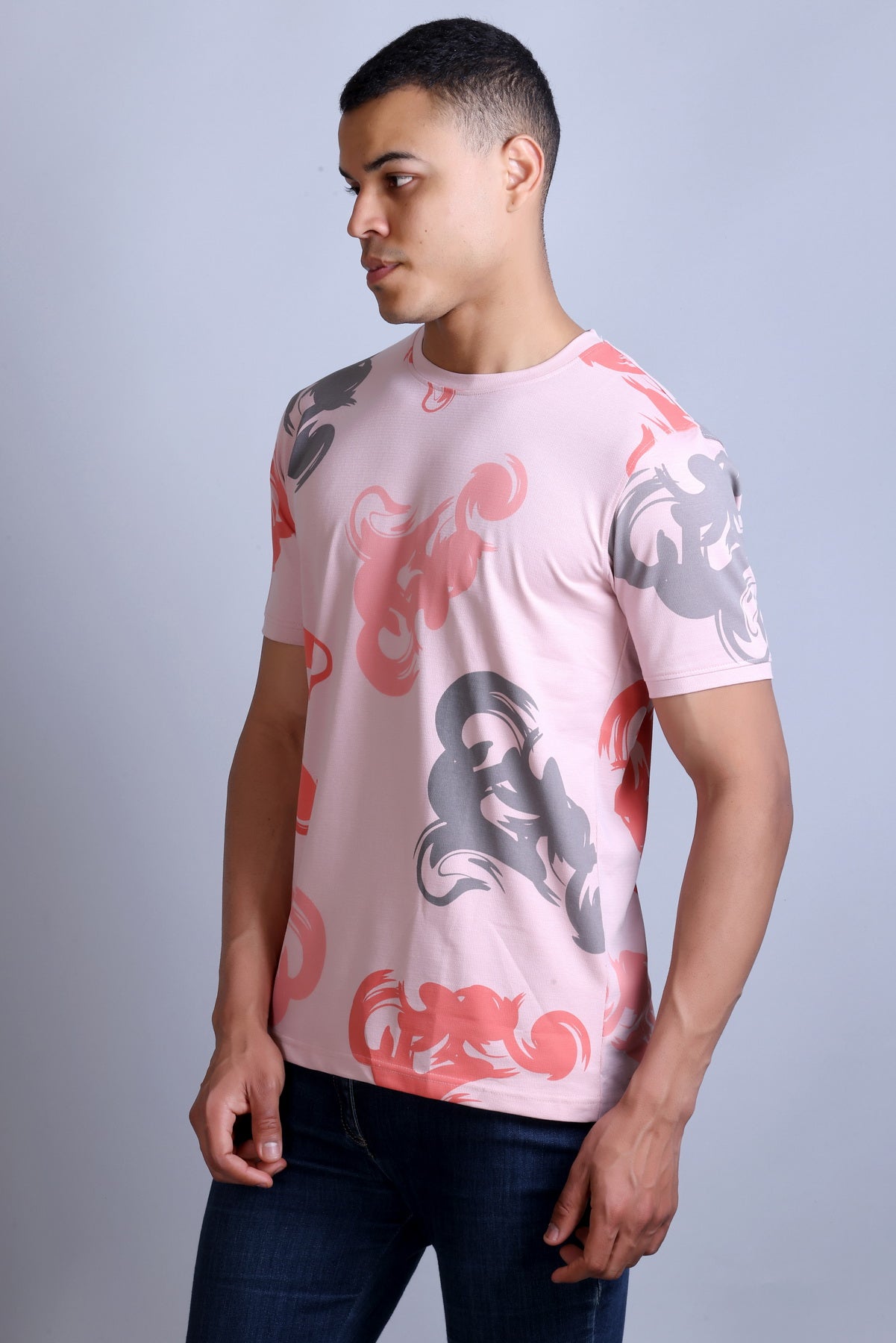 Men's Onion Printed Round Neck T-Shirt