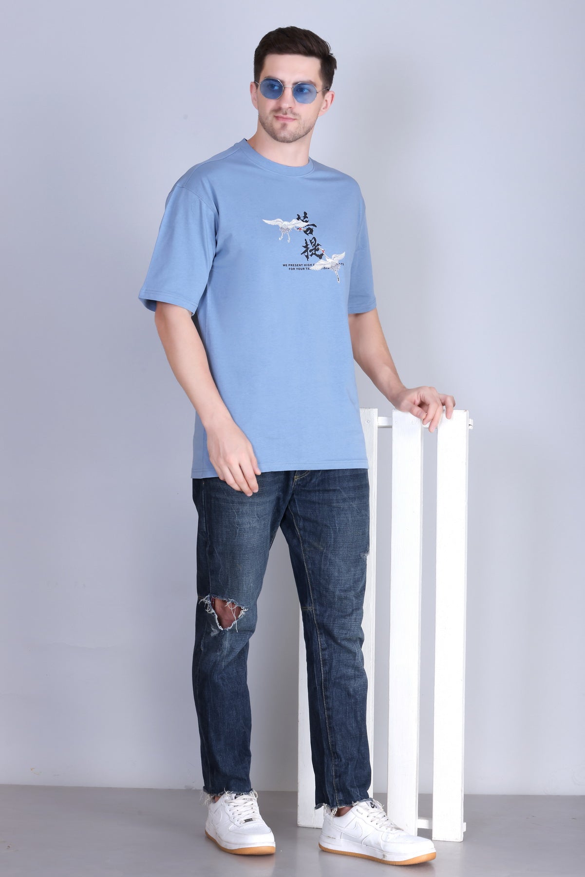 Men's Solid Oversize Round Neck T-Shirt ( Pack of 2 )