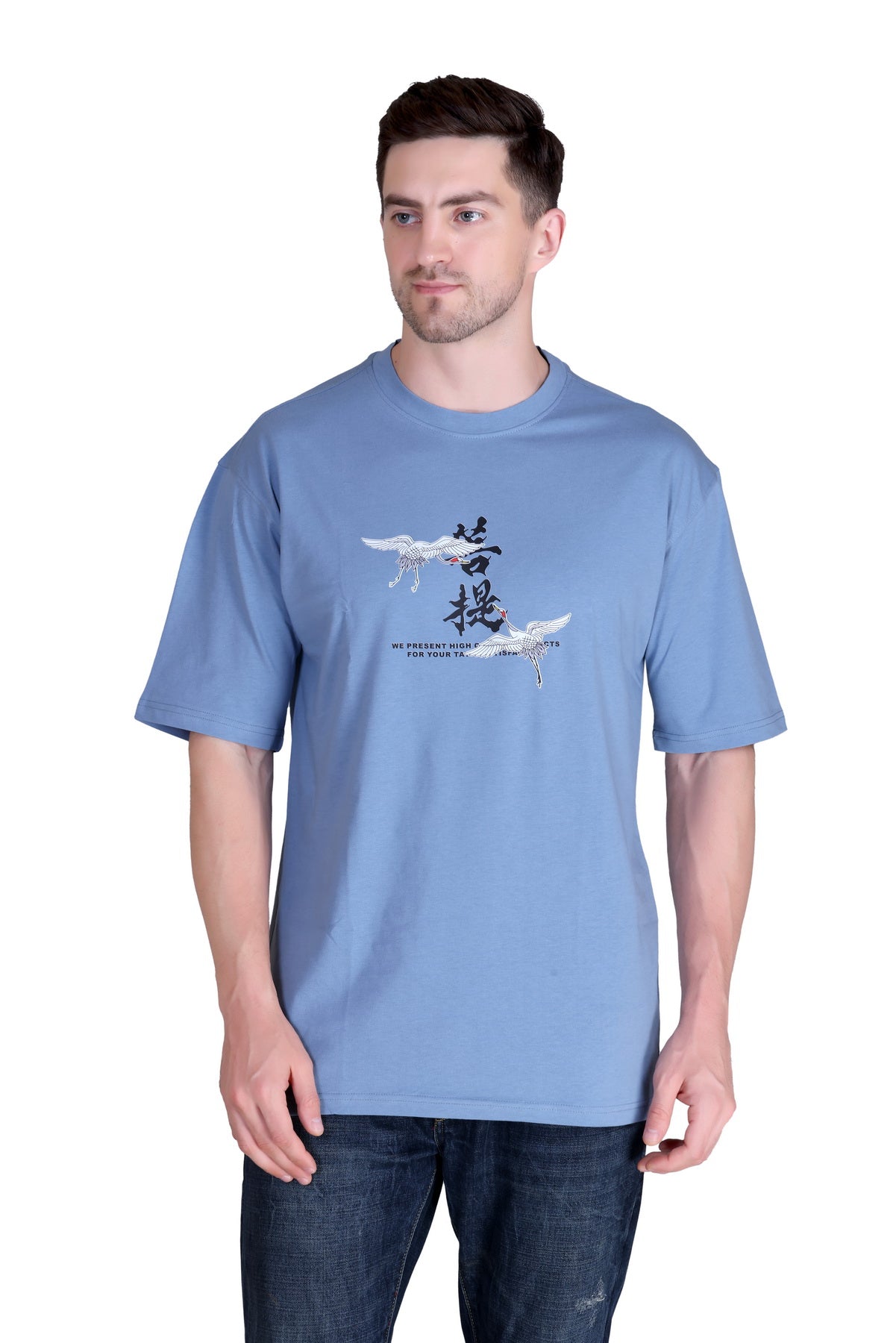 Men's Solid Oversize Round Neck T-Shirt ( Pack of 2 )