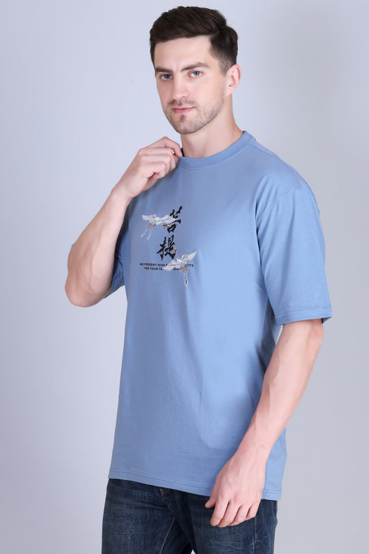 Men's Solid Oversize Round Neck T-Shirt ( Pack of 2 )