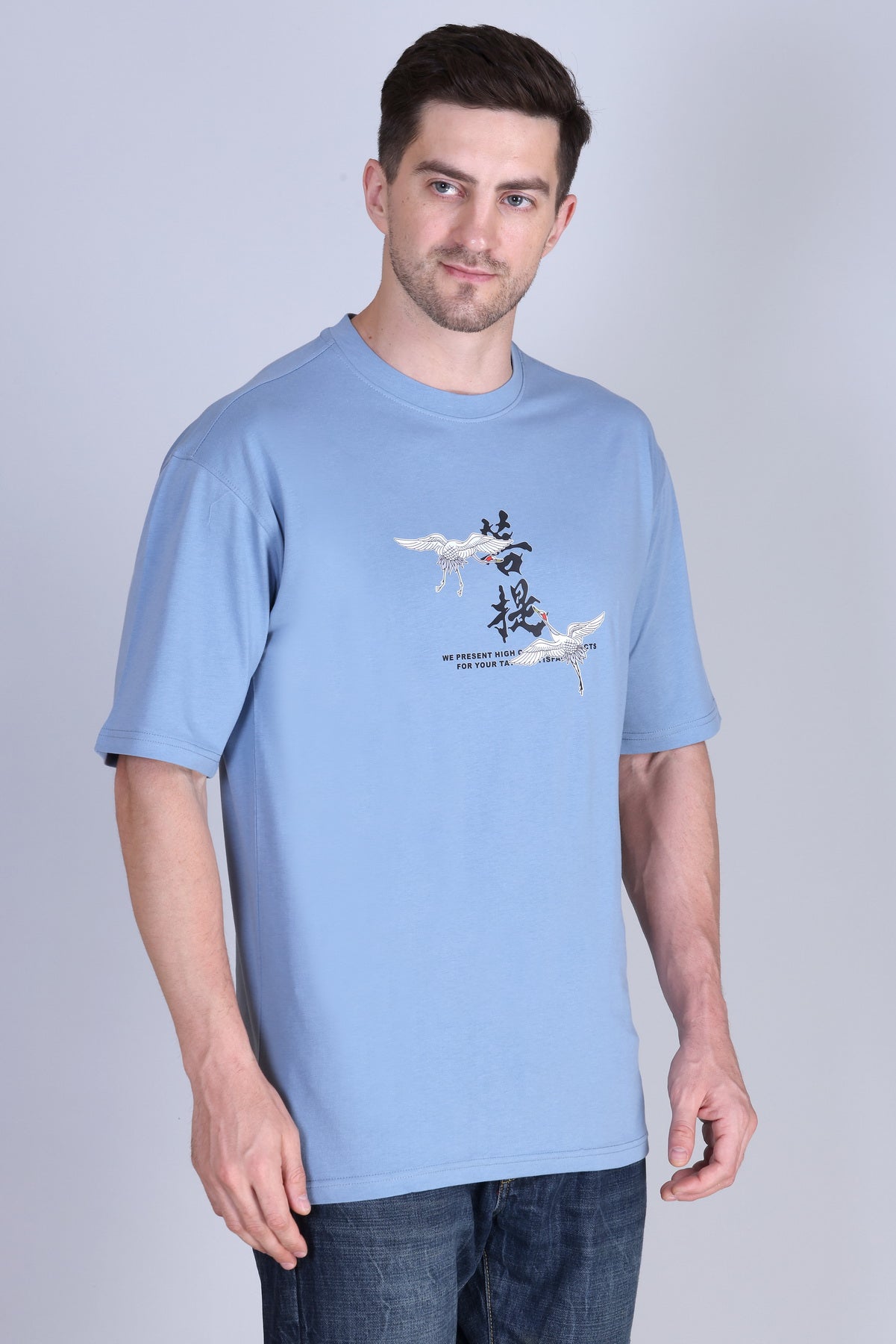 Men's Solid Oversize Round Neck T-Shirt ( Pack of 2 )