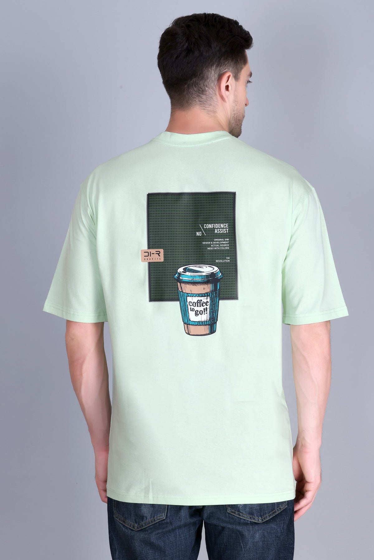 Men's Solid Oversize Round Neck T-Shirt ( Pack of 2 )