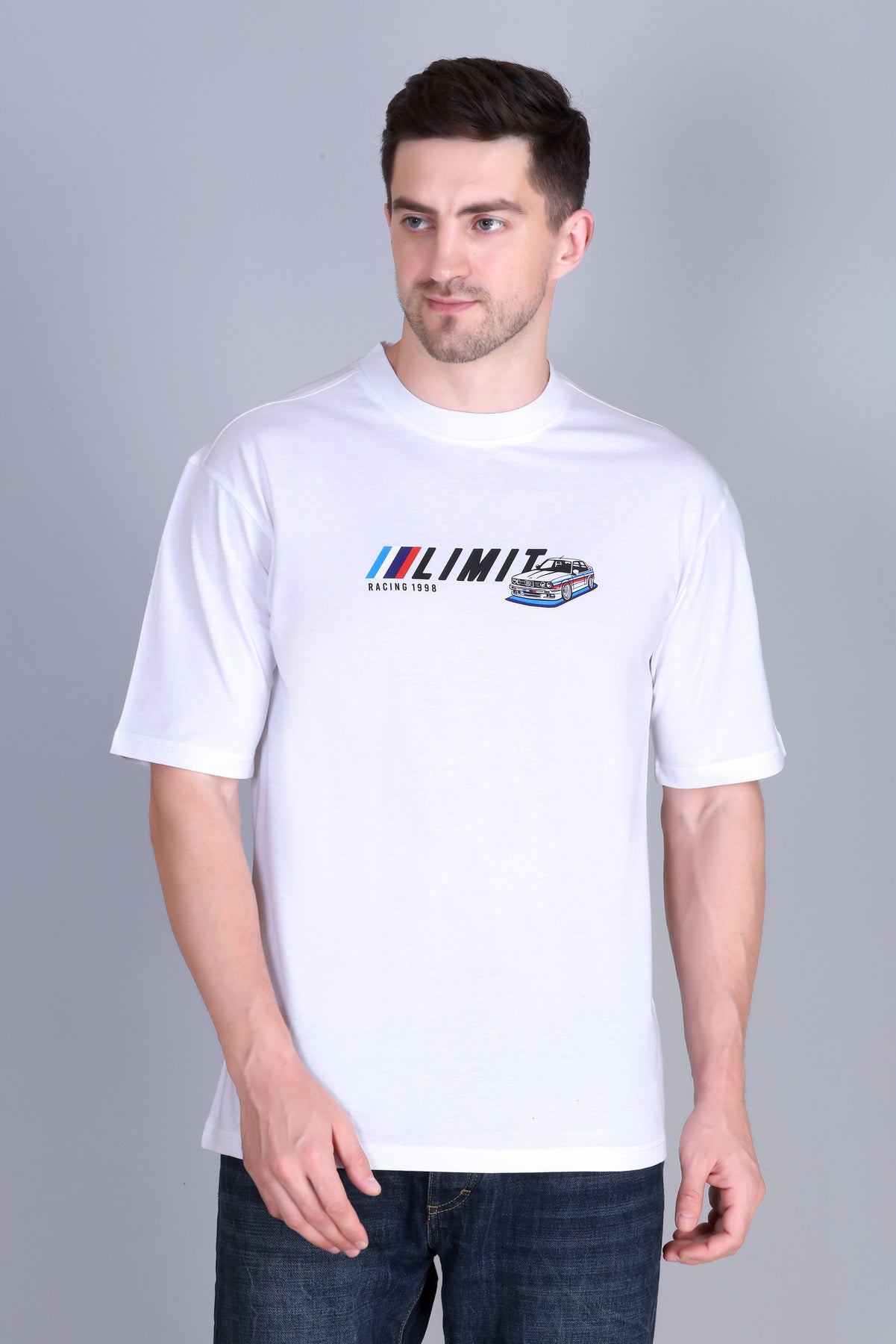 Men's Solid Oversize Round Neck T-Shirt ( Pack of 2 )