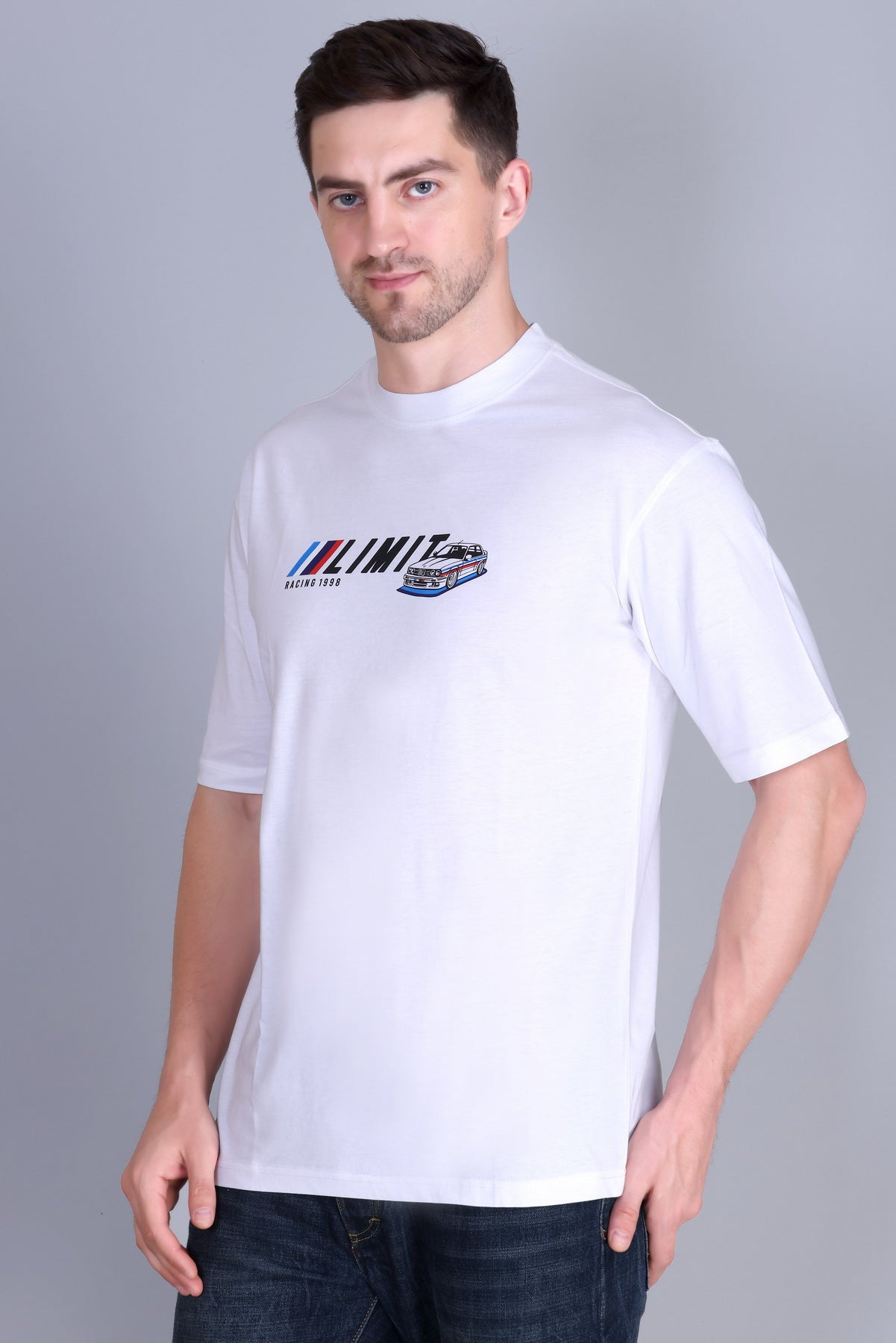 Men's Solid Oversize Round Neck T-Shirt ( Pack of 2 )