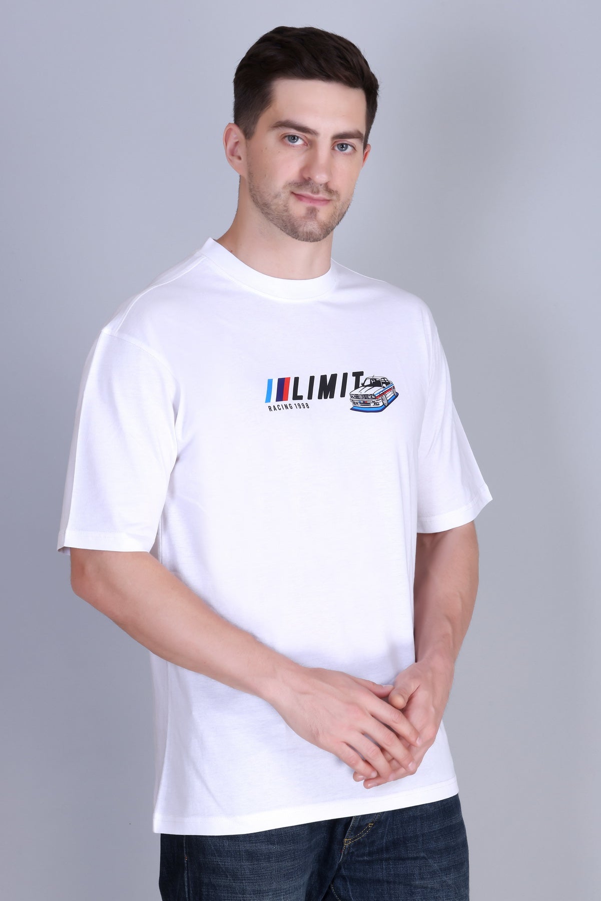 Men's Solid Oversize Round Neck T-Shirt ( Pack of 2 )