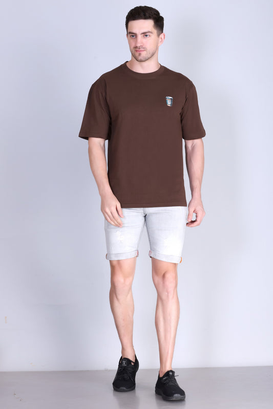 Men's Solid Oversize Round Neck T-Shirt ( Pack of 2 )