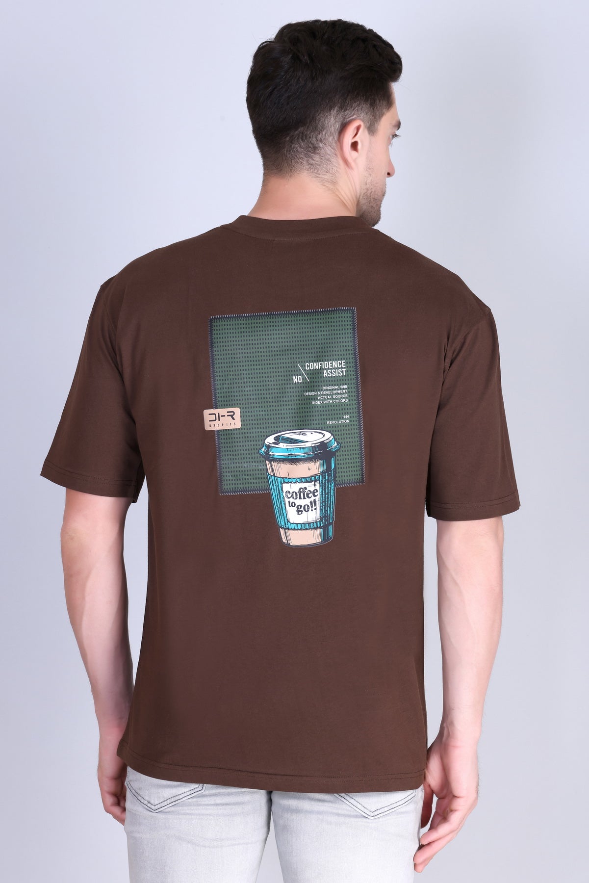 Men's Solid Oversize Round Neck T-Shirt ( Pack of 2 )