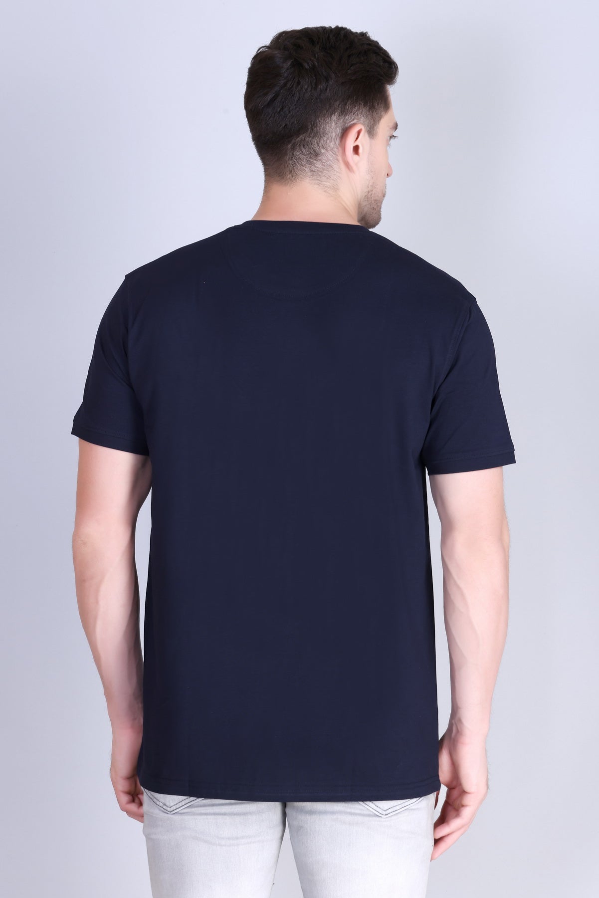 Men's Solid Oversize Round Neck T-Shirt ( Pack of 2 )