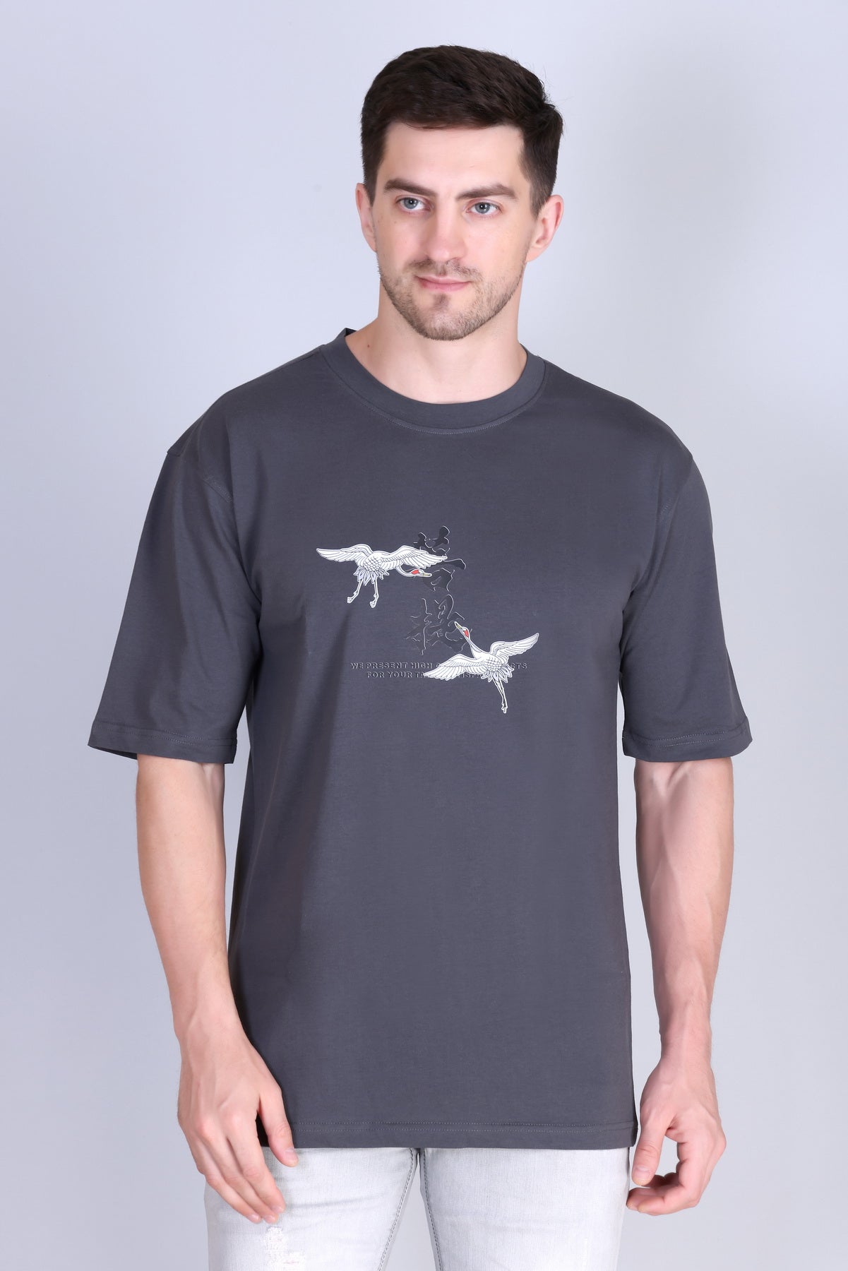 Men's Solid Oversize Round Neck T-Shirt ( Pack of 2 )