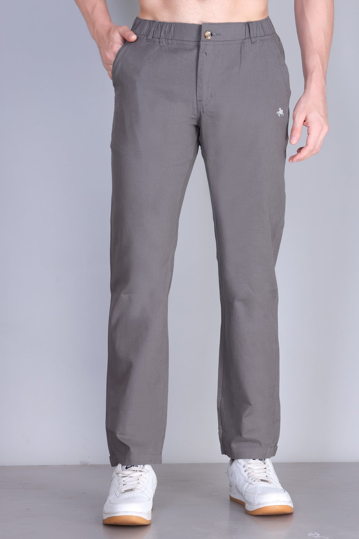 Parcel Yard Men's Cotton Blend Casual Trousers Pants | Stylish Comfortable Trousers for Office Work and Outings