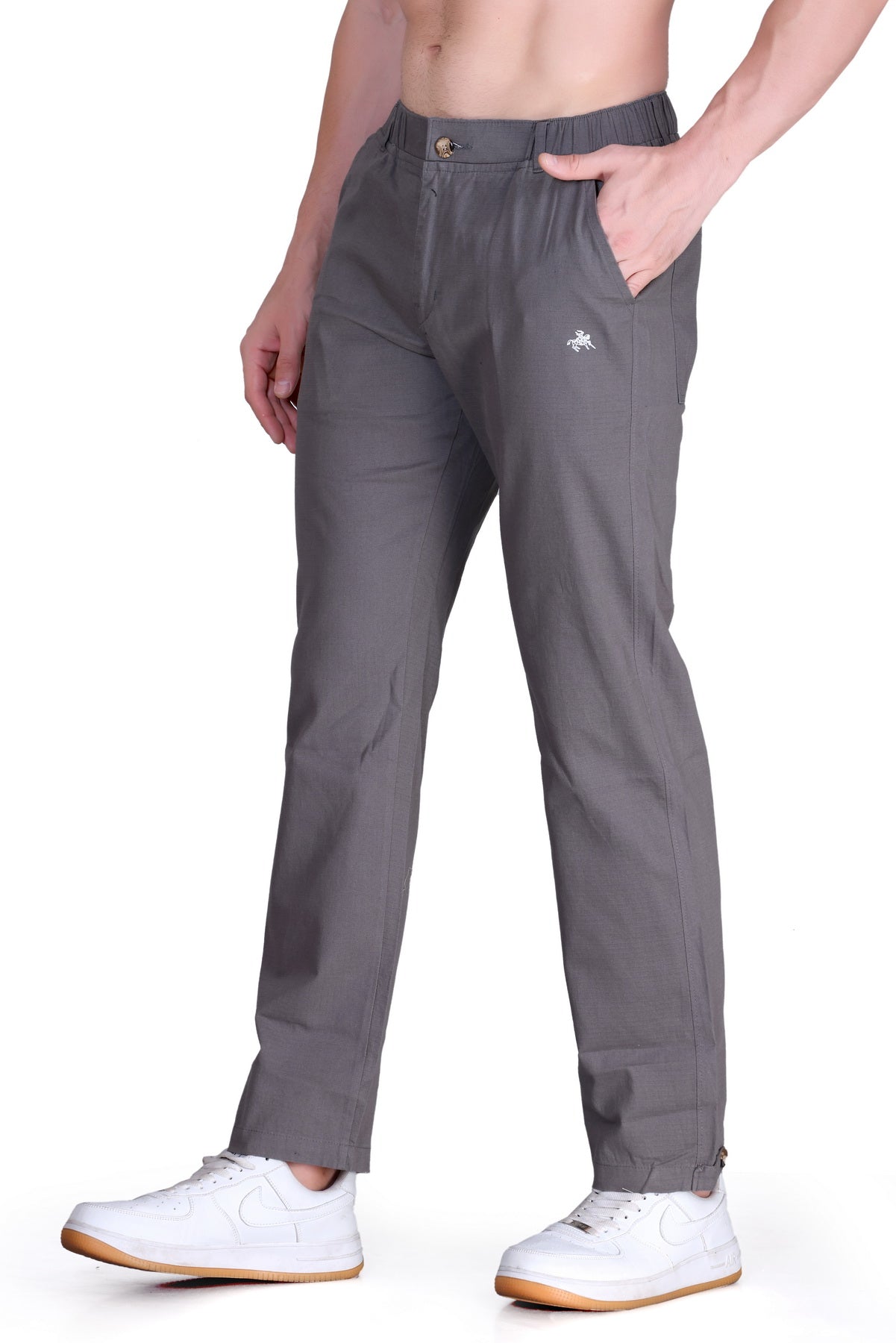 Parcel Yard Men's Cotton Blend Casual Trousers Pants | Stylish Comfortable Trousers for Office Work and Outings