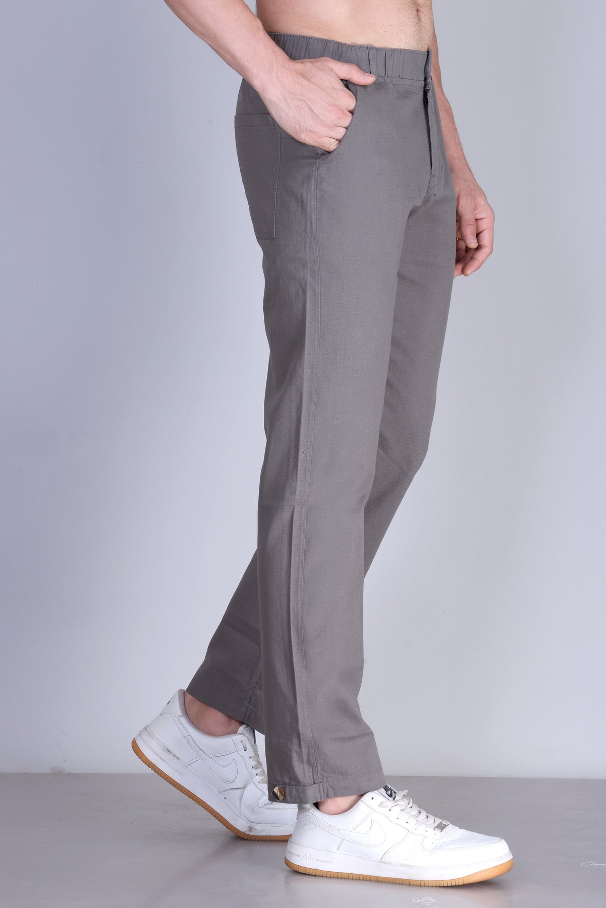 Parcel Yard Men's Cotton Blend Casual Trousers Pants | Stylish Comfortable Trousers for Office Work and Outings