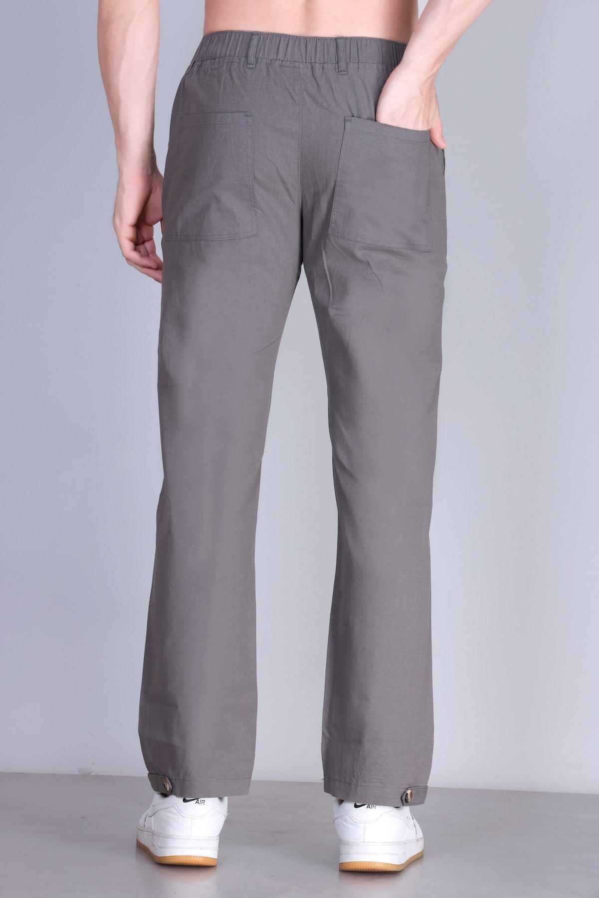 Parcel Yard Men's Cotton Blend Casual Trousers Pants | Stylish Comfortable Trousers for Office Work and Outings