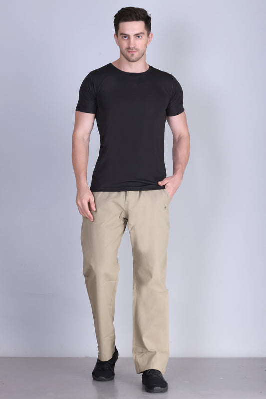 Parcel Yard Men's Cotton Blend Casual Trousers Pants | Stylish Comfortable Trousers for Office Work and Outings