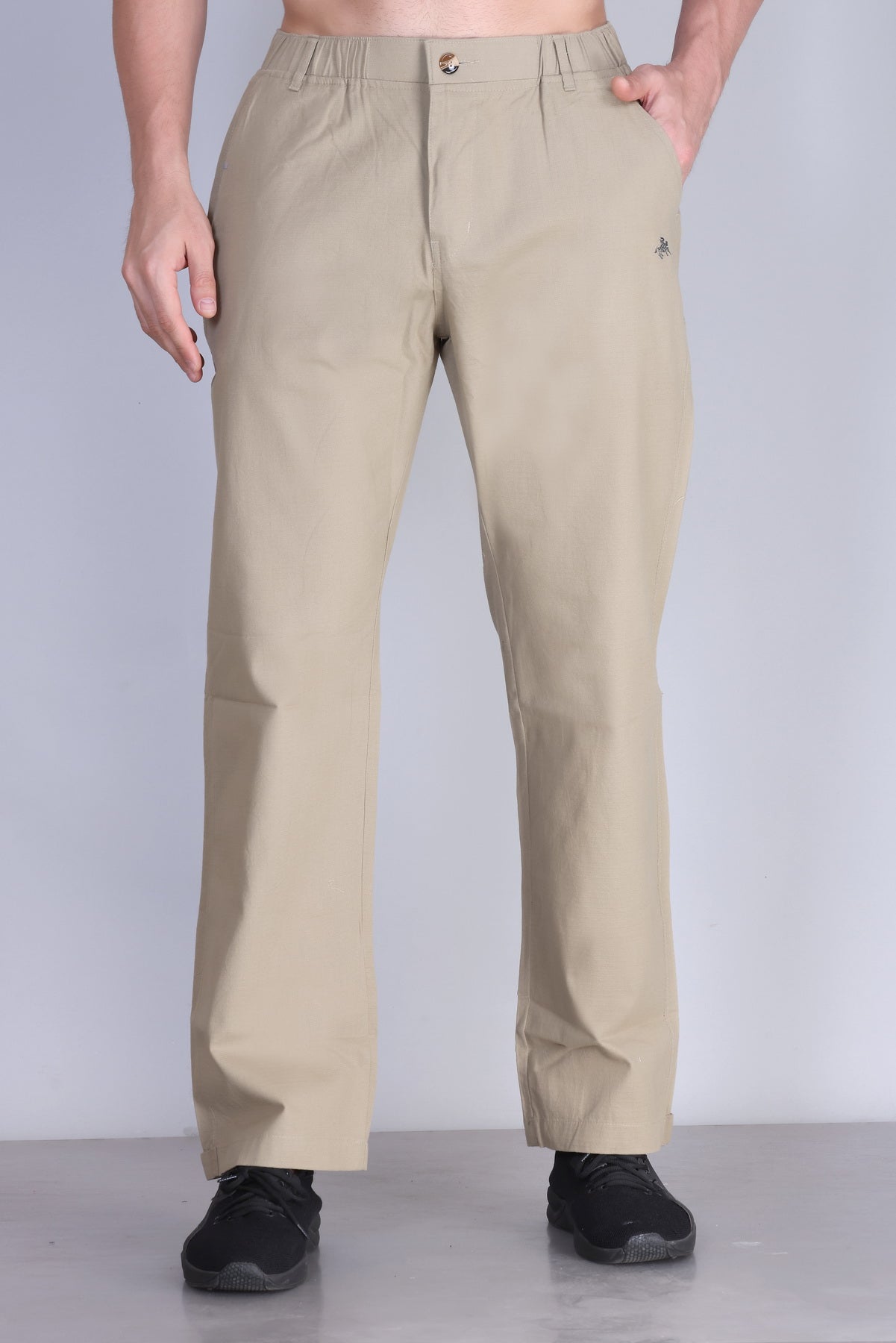 Parcel Yard Men's Cotton Blend Casual Trousers Pants | Stylish Comfortable Trousers for Office Work and Outings
