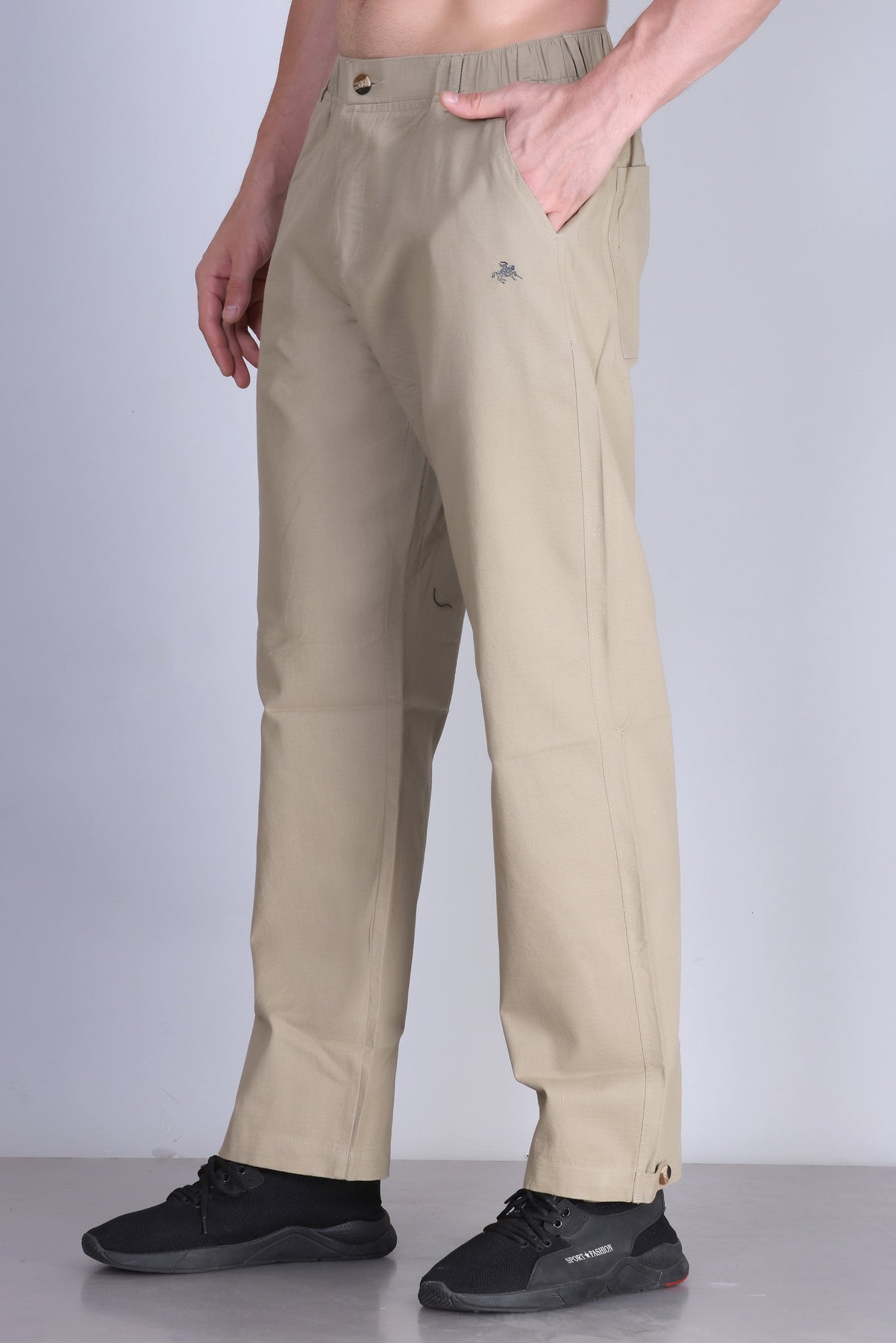 Parcel Yard Men's Cotton Blend Casual Trousers Pants | Stylish Comfortable Trousers for Office Work and Outings