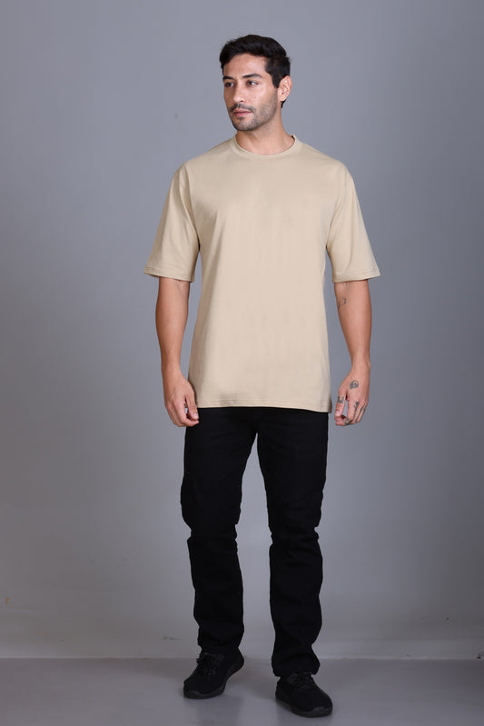 Men's Solid Oversize Round Neck T-Shirt ( Pack of 2 )