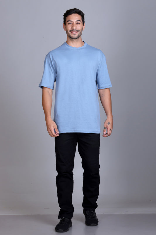 Men's Sky Oversize Round Neck T-Shirt