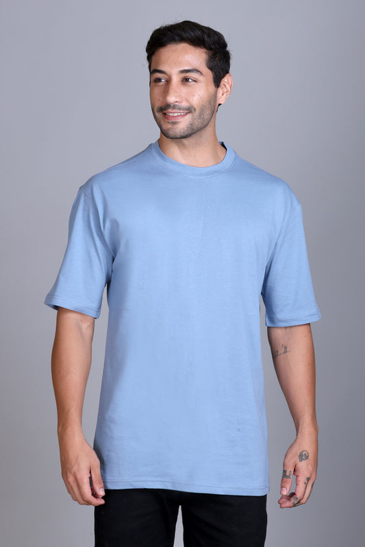 Men's Solid Oversize Round Neck T-Shirt ( Pack of 2 )