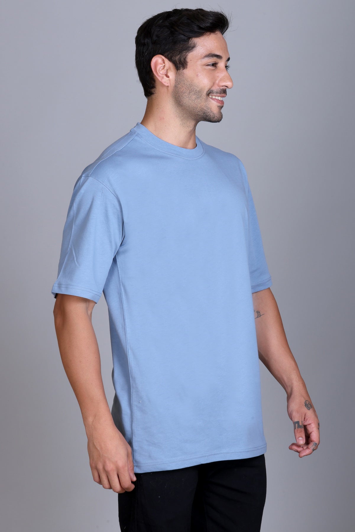 Men's Sky Oversize Round Neck T-Shirt