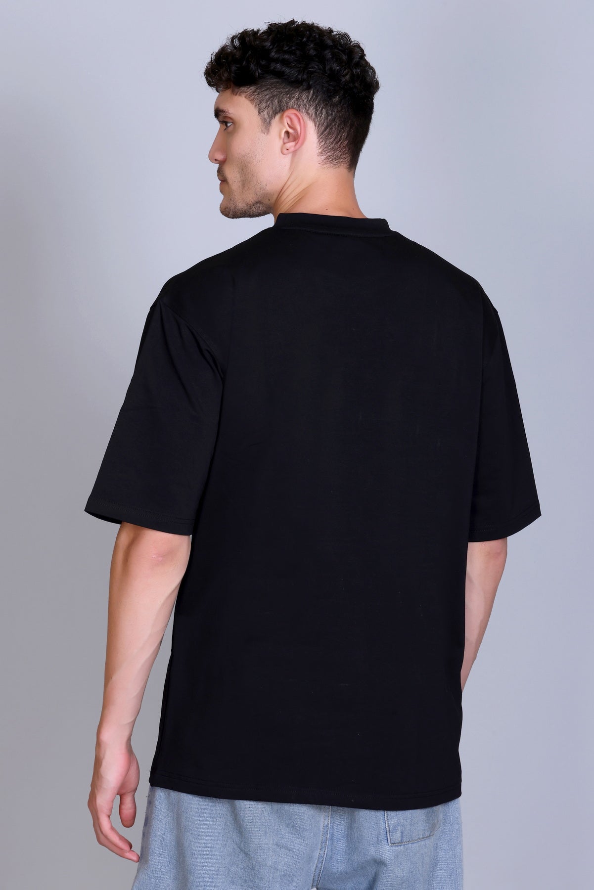 Men's Solid Oversize Round Neck T-Shirt ( Pack of 2 )