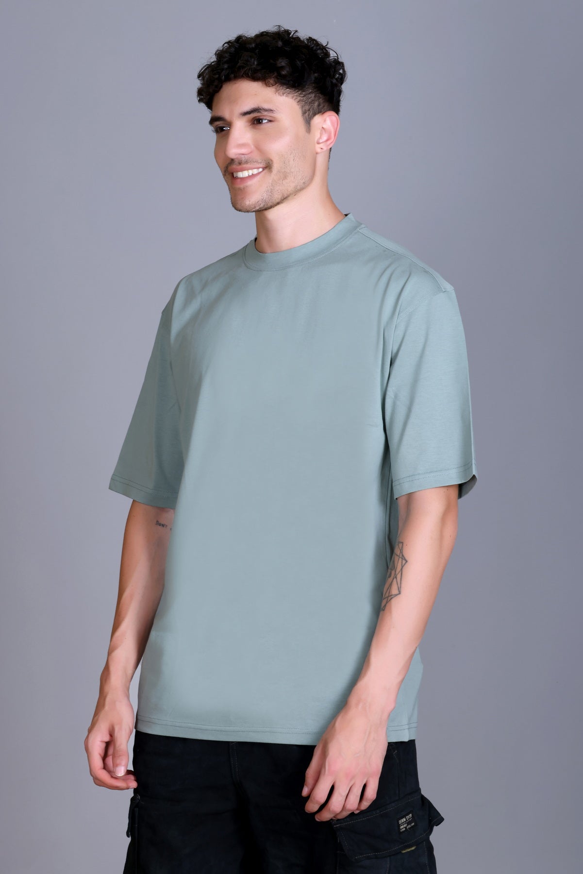 Men's Pista Oversize Round Neck T-Shirt